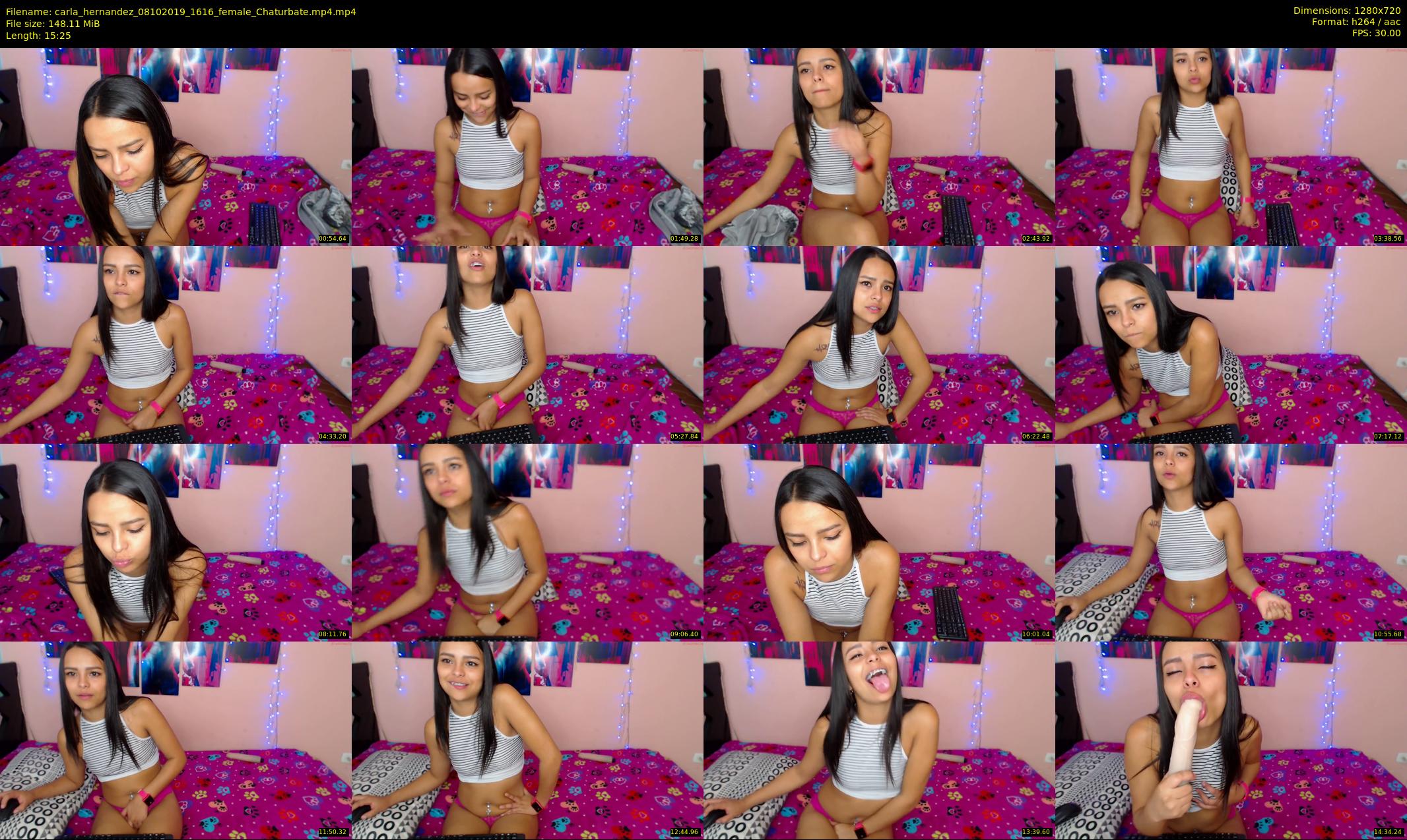carla_hernandez — 16 minute Chaturbate female cam show recording, 720p, Oct 8, 2019