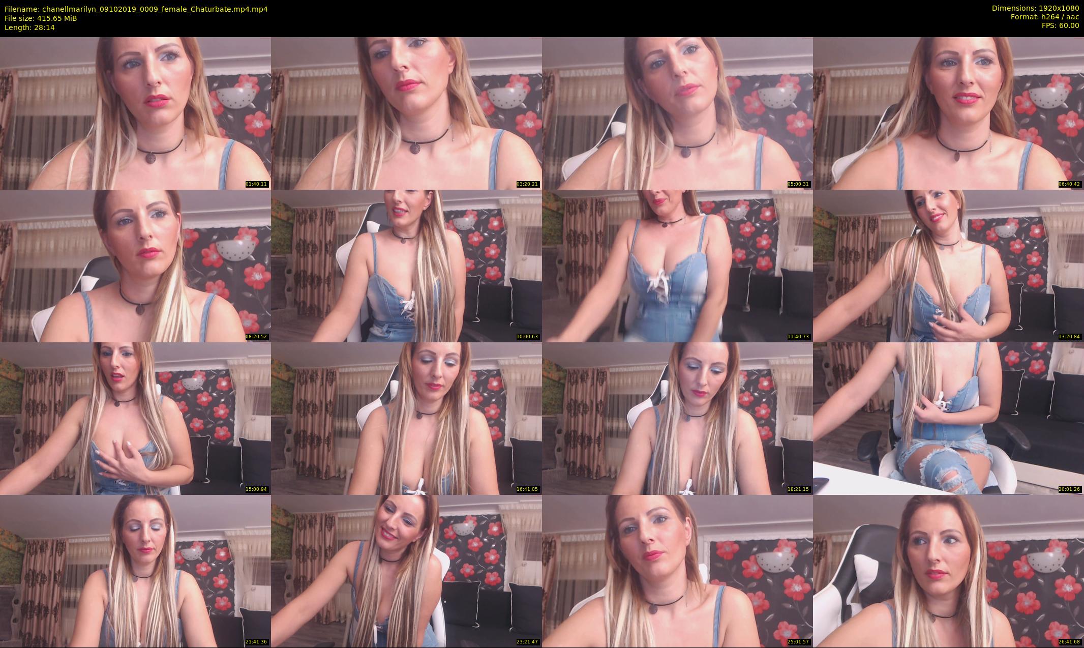 chanellmarilyn — 29 minute Chaturbate female cam show recording, 1080p, Oct 9, 2019