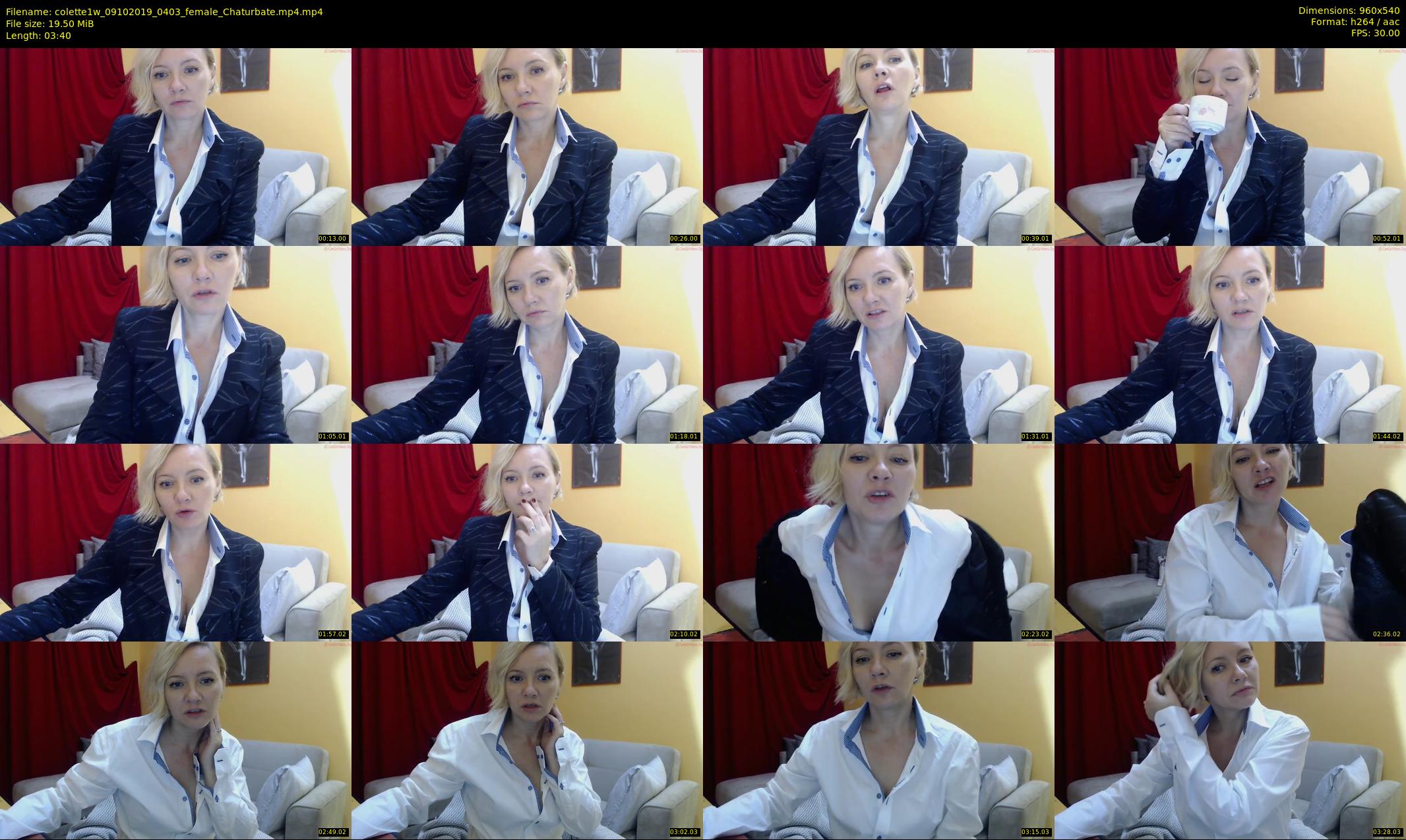 colette1w — 4 minute Chaturbate female cam show recording, 480p, Oct 9, 2019