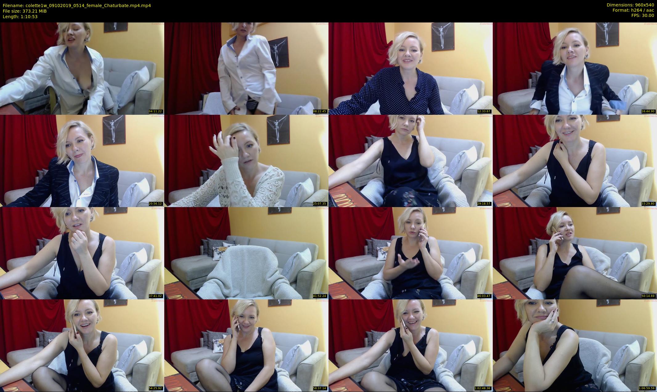 colette1w — 71 minute Chaturbate female cam show recording, 480p, Oct 9, 2019
