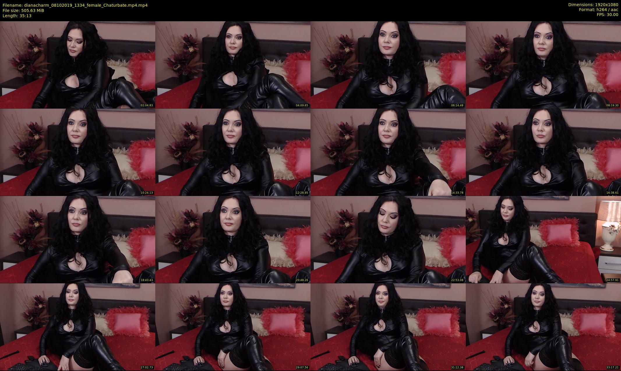 dianacharm — 36 minute Chaturbate female cam show recording, 1080p, Oct 8, 2019