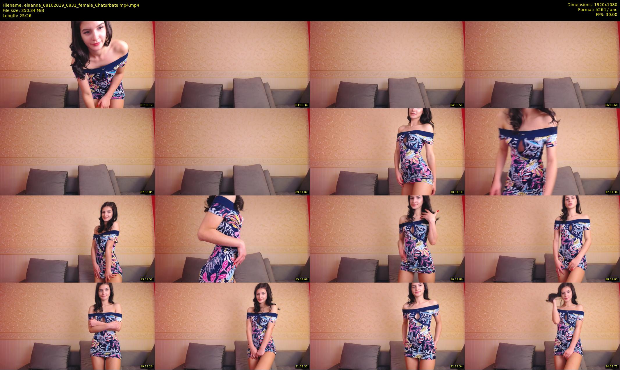 elaanna — 26 minute Chaturbate female cam show recording, 1080p, Oct 8, 2019