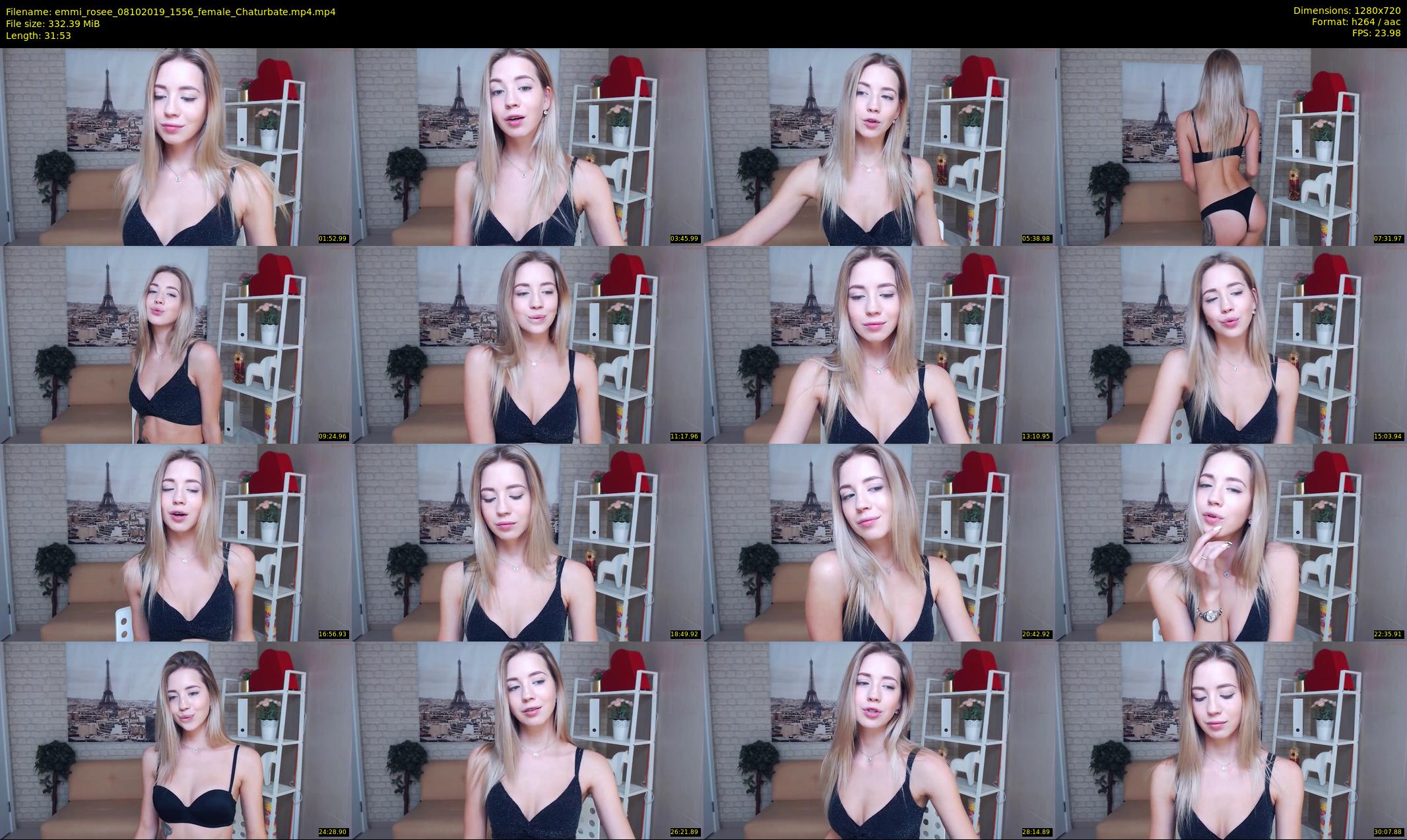 emmi_rosee — 32 minute Chaturbate female cam show recording, 720p, Oct 8, 2019
