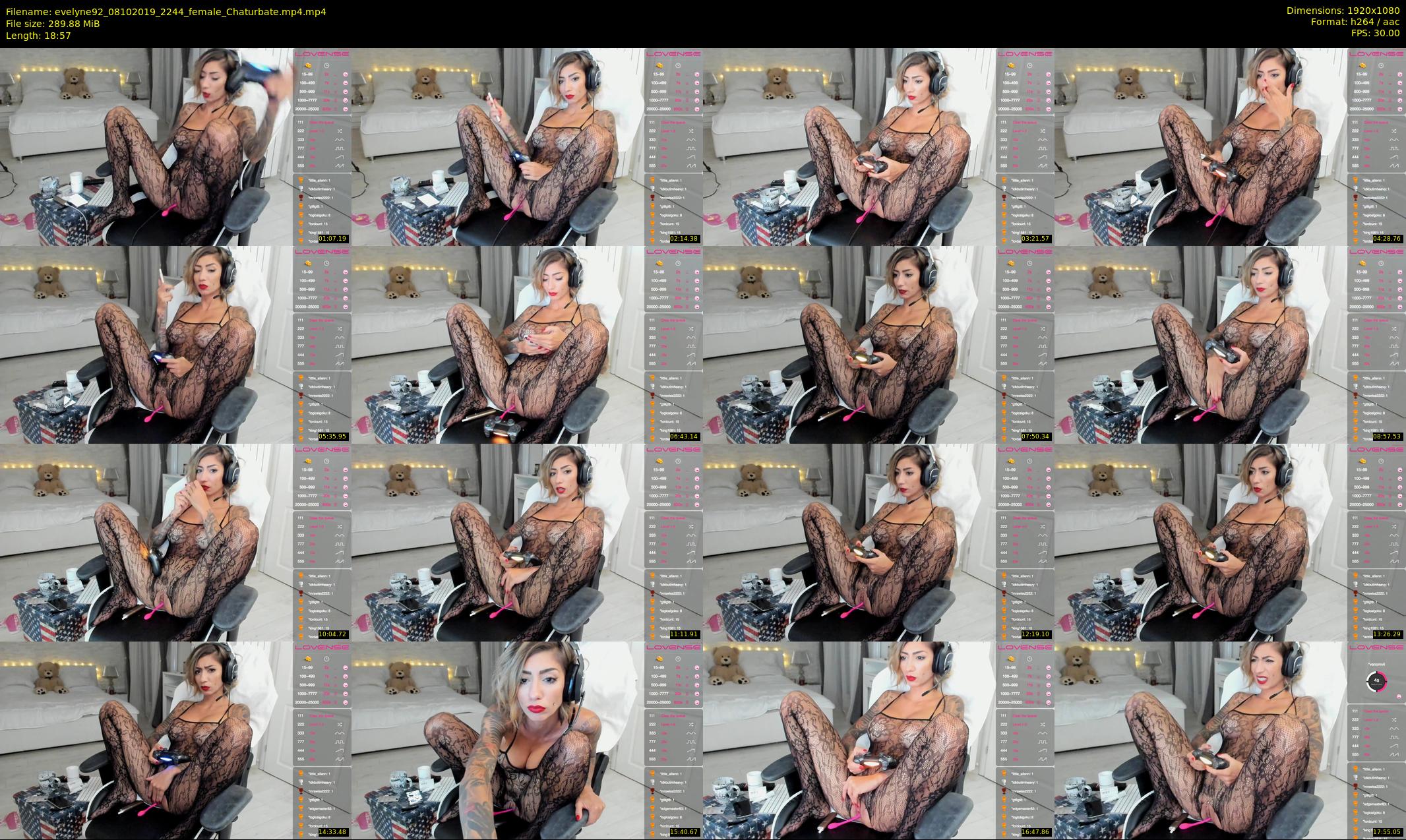 evelyne92 — 19 minute Chaturbate female cam show recording, 1080p, Oct 8, 2019