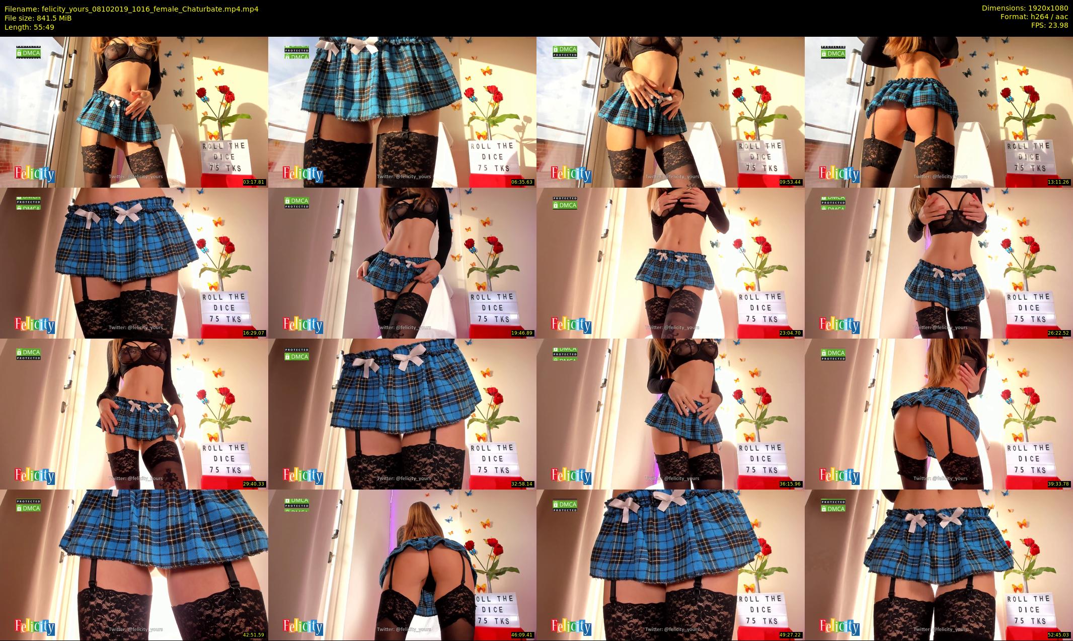 felicity_yours — 56 minute Chaturbate female cam show recording, 1080p, Oct 8, 2019