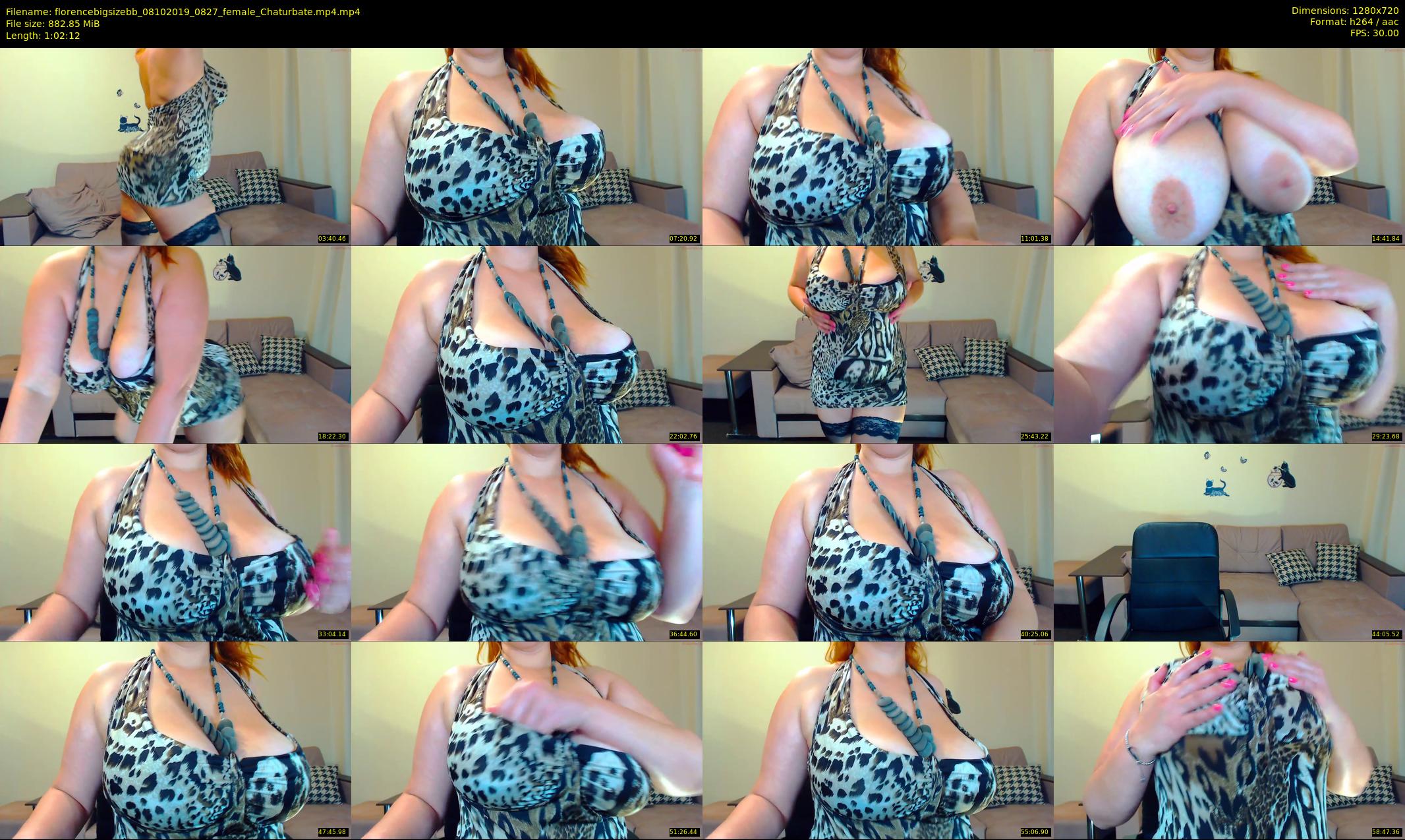 florencebigsizebb — 63 minute Chaturbate female cam show recording, 720p, Oct 8, 2019