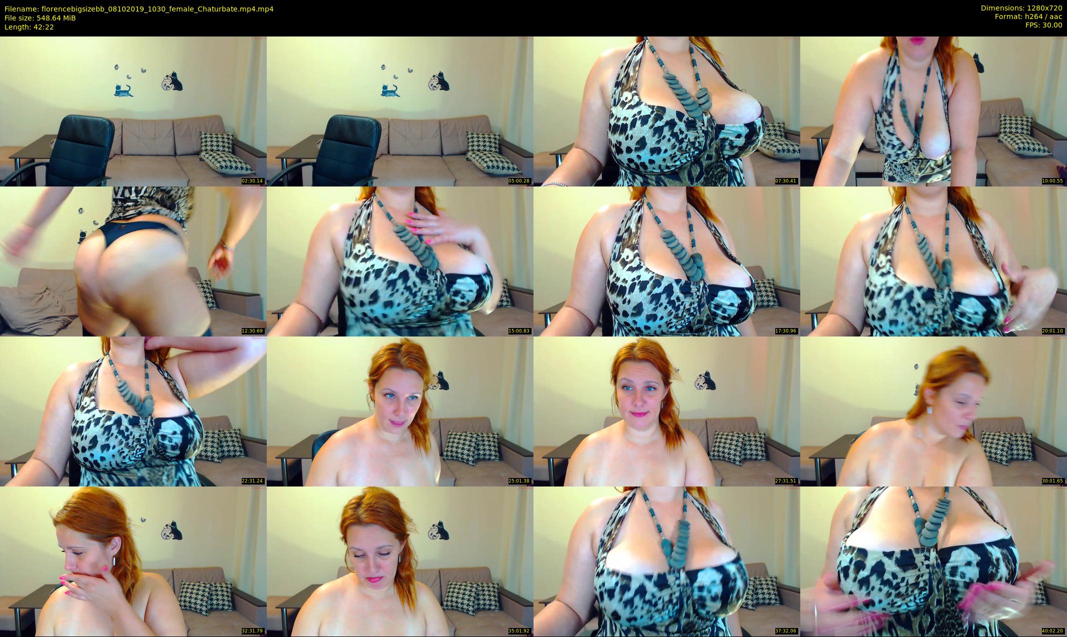 florencebigsizebb — 43 minute Chaturbate female cam show recording, 720p, Oct 8, 2019