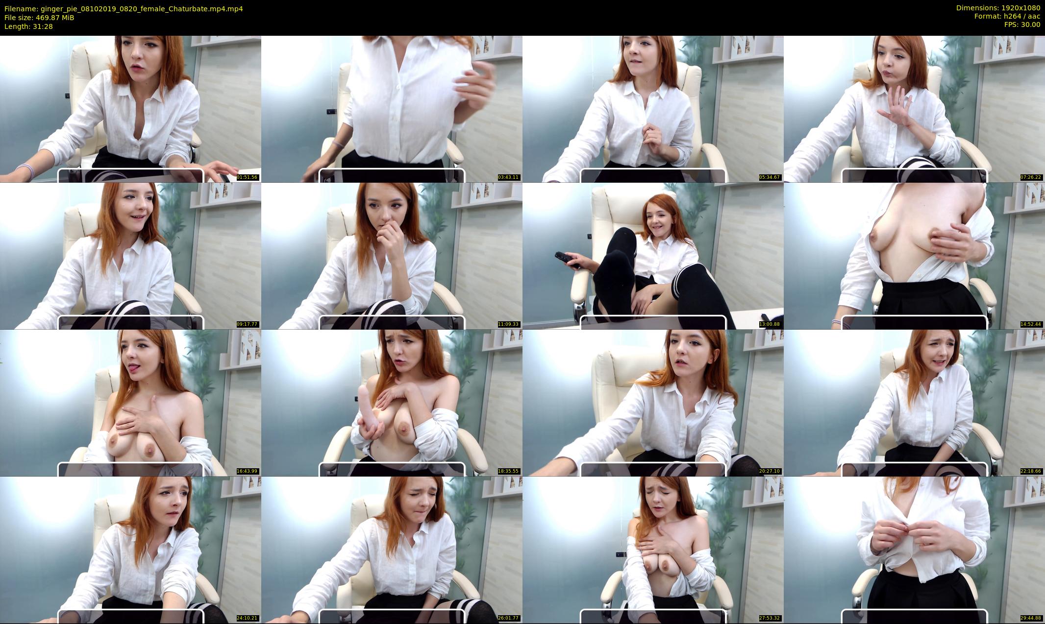 ginger_pie — 32 minute Chaturbate female cam show recording, 1080p, Oct 8, 2019