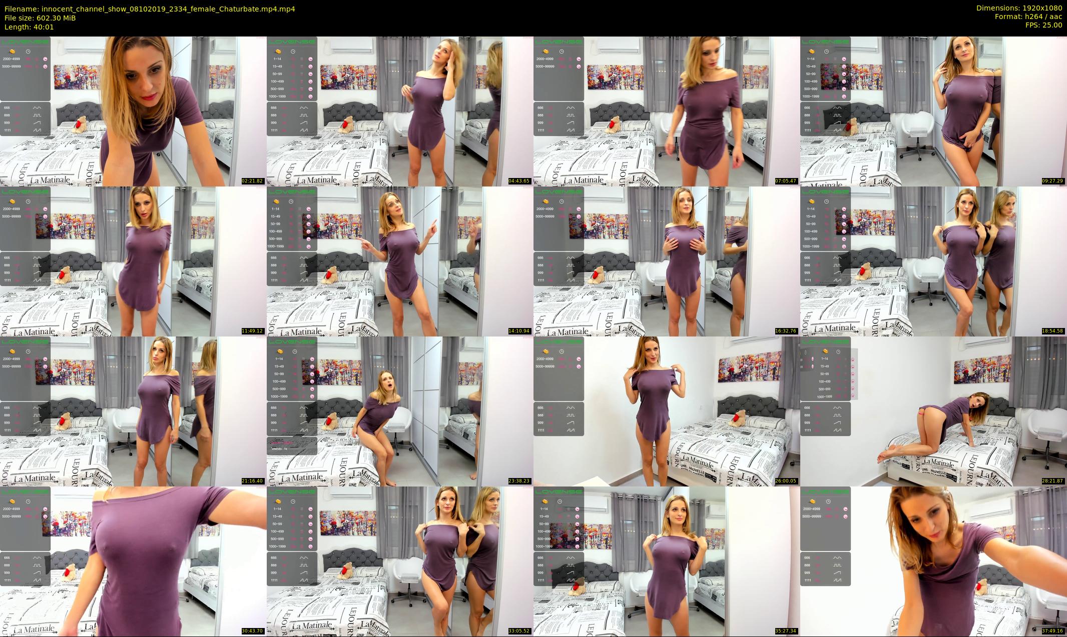 innocent_channel_show — 41 minute Chaturbate female cam show recording, 1080p, Oct 8, 2019
