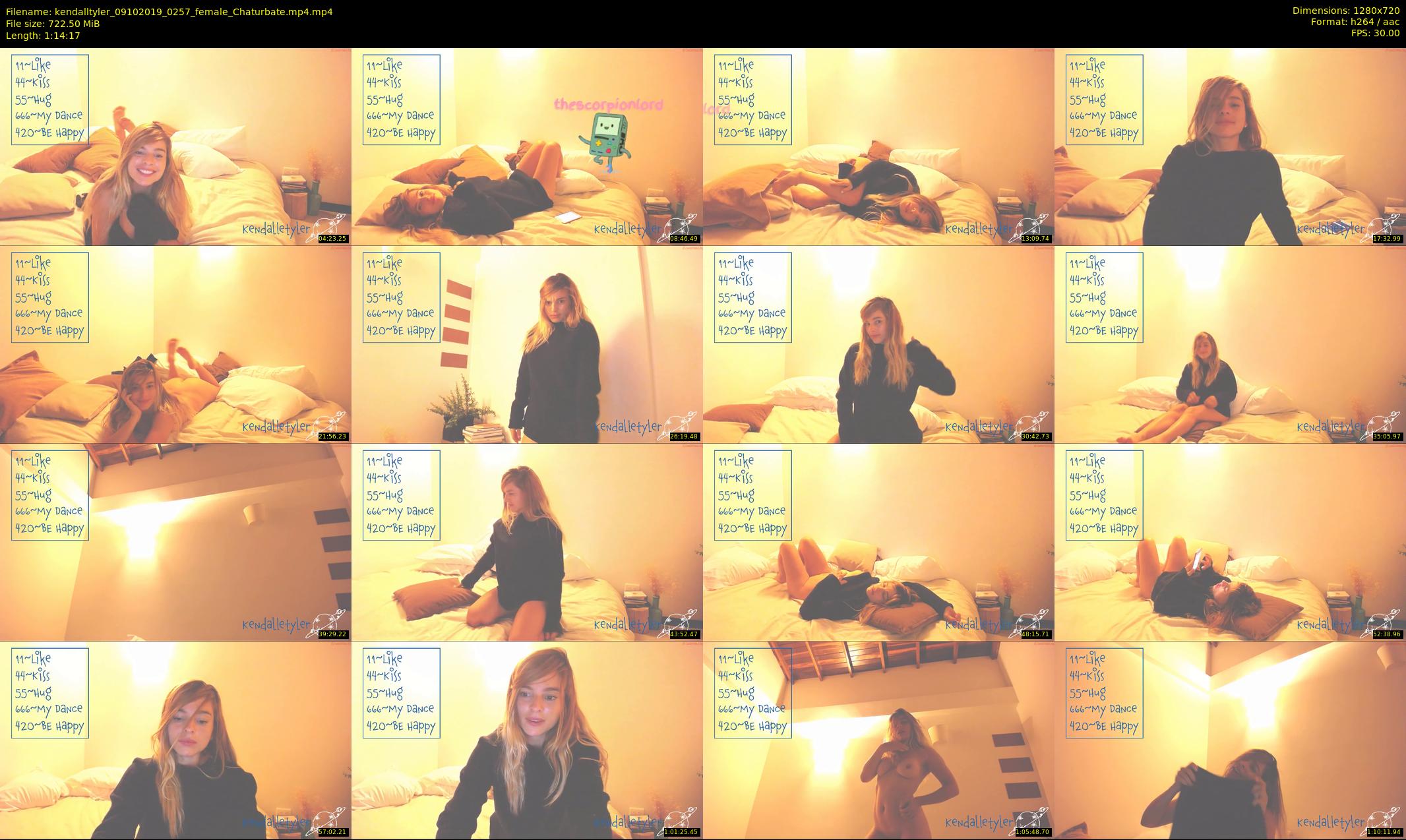 kendalltyler — 75 minute Chaturbate female cam show recording, 720p, Oct 9, 2019