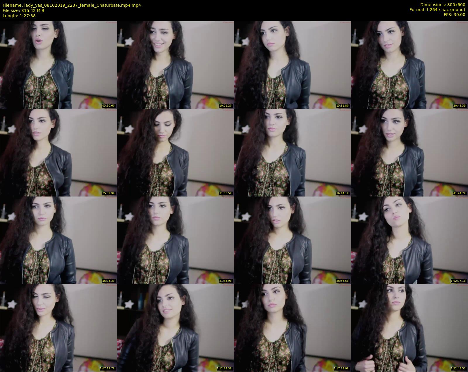 lady_yas — 88 minute Chaturbate female cam show recording, 480p, Oct 8, 2019