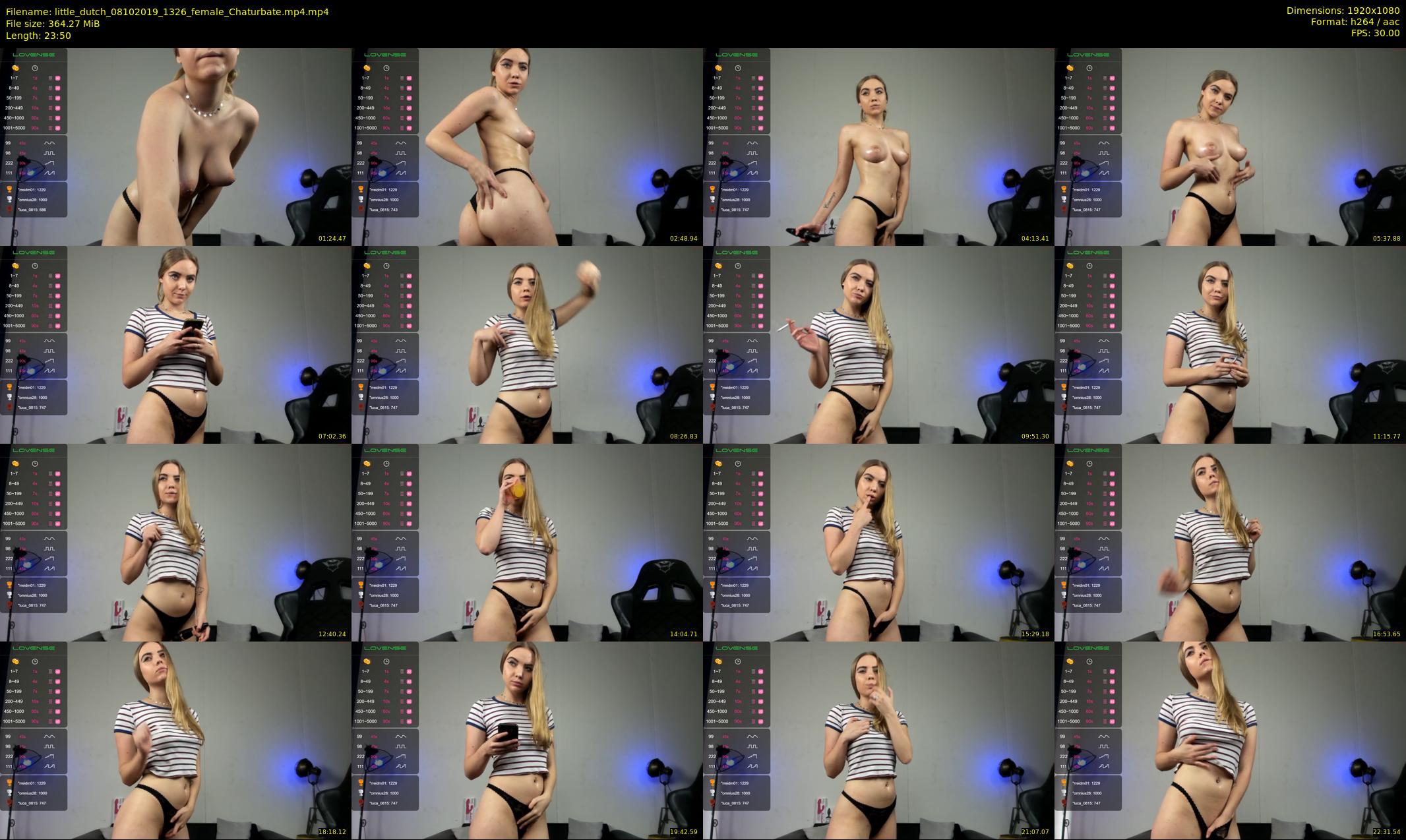 little_dutch — 24 minute Chaturbate female cam show recording, 1080p, Oct 8, 2019