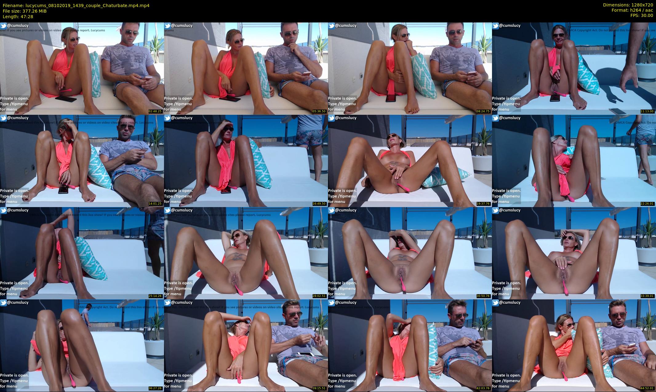 lucycums — 48 minute Chaturbate couple cam show recording, 720p, Oct 8, 2019