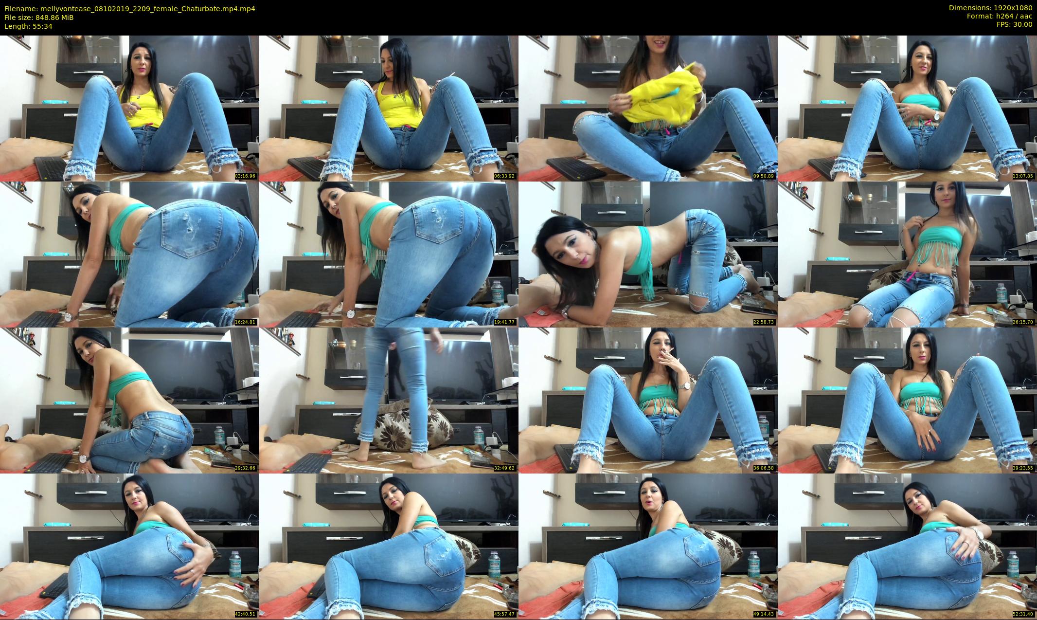 mellyvontease — 56 minute Chaturbate female cam show recording, 1080p, Oct 8, 2019