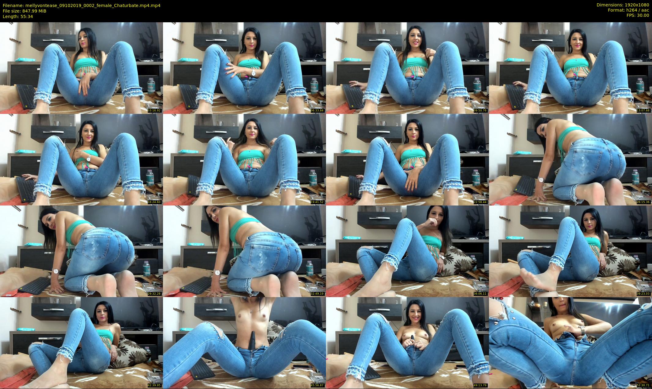 mellyvontease — 56 minute Chaturbate female cam show recording, 1080p, Oct 9, 2019