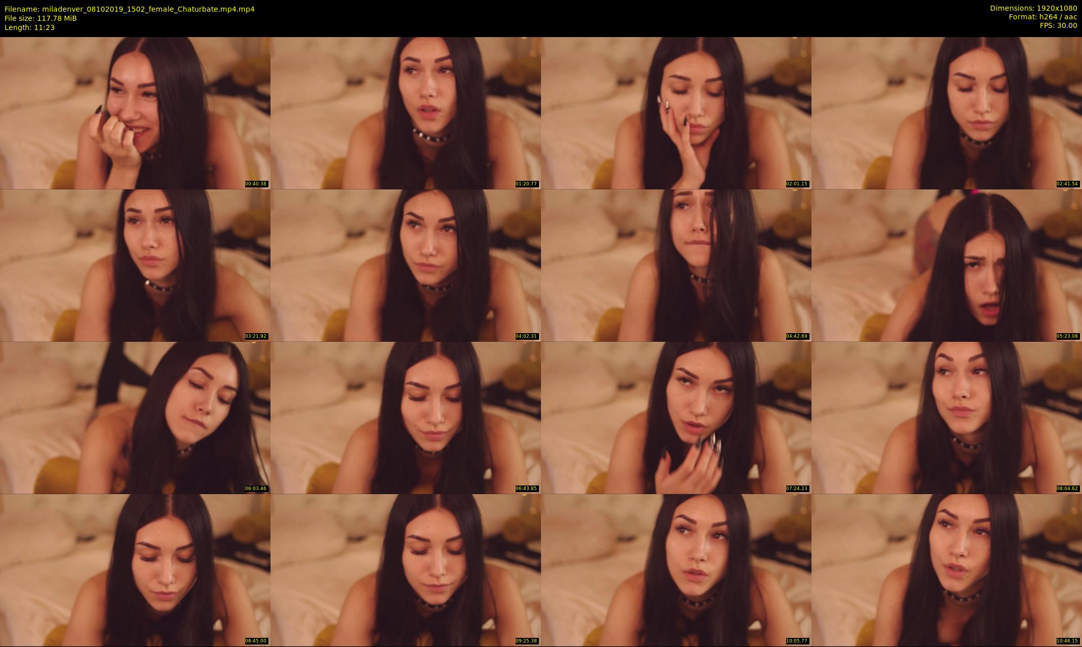 miladenver — 12 minute Chaturbate female cam show recording, 1080p, Oct 8, 2019