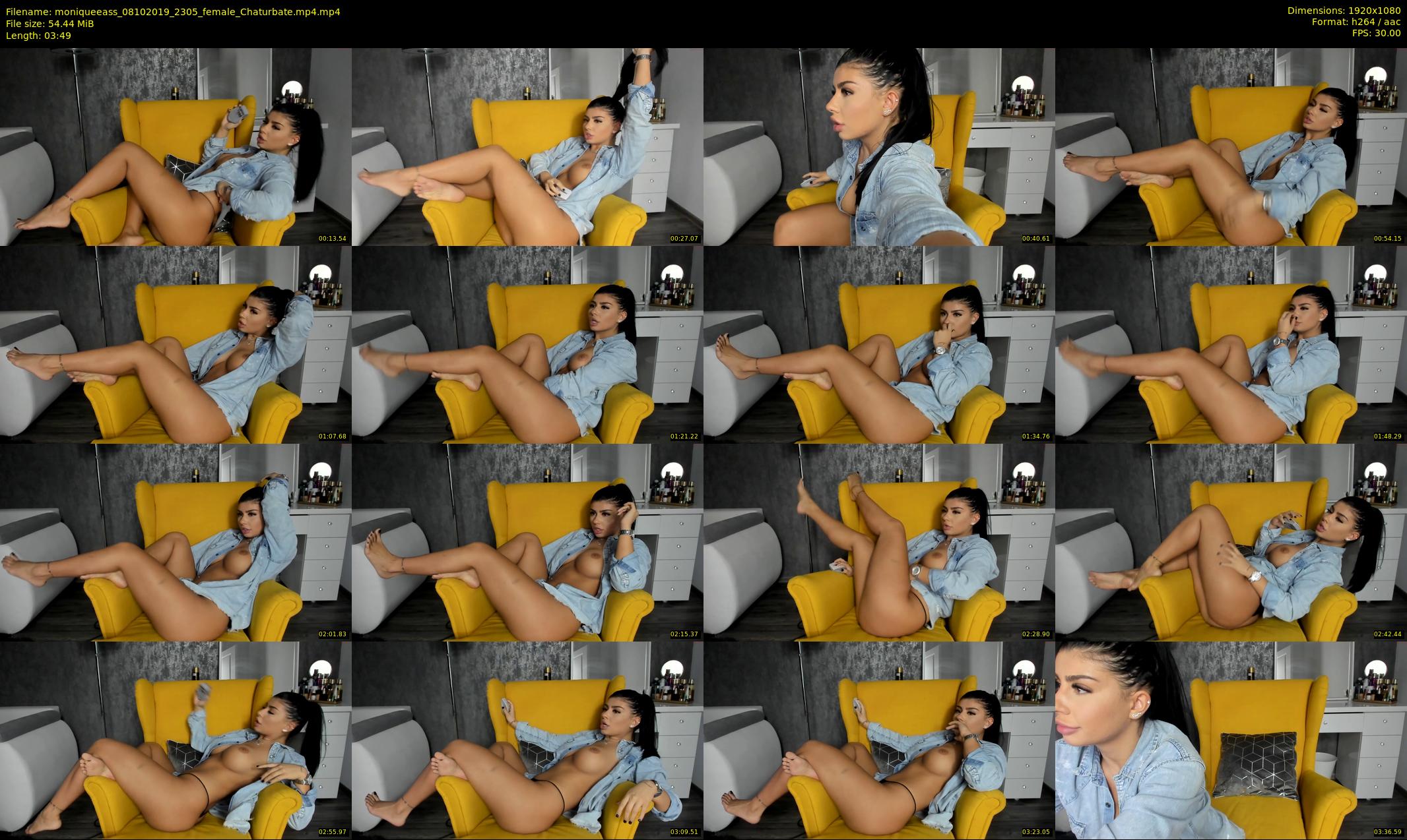 moniqueeass — 4 minute Chaturbate female cam show recording, 1080p, Oct 8, 2019