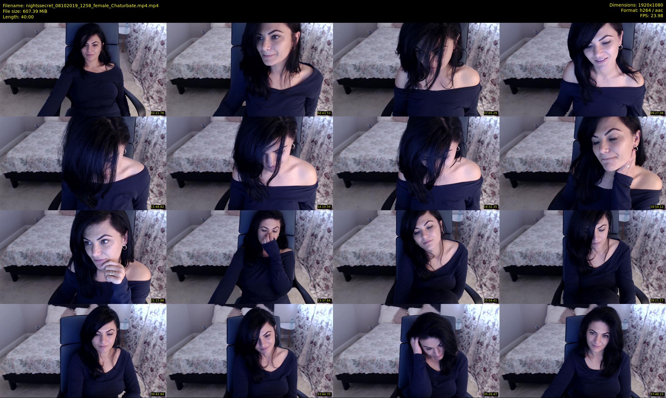 nightssecret — 40 minute Chaturbate female cam show recording, 1080p, Oct 8, 2019