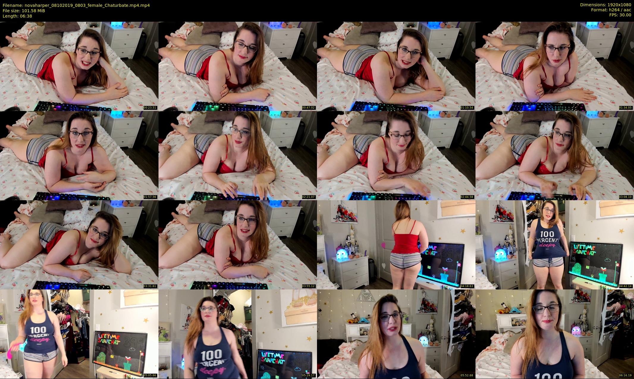 novaharper — 7 minute Chaturbate female cam show recording, 1080p, Oct 8, 2019