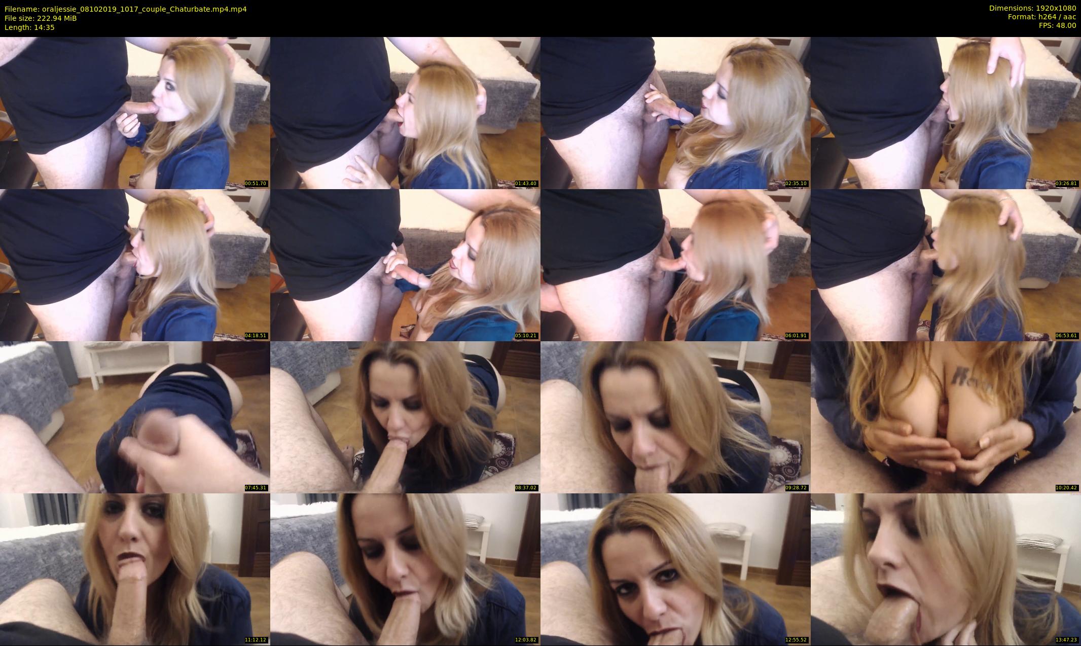 oraljessie — 15 minute Chaturbate couple cam show recording, 1080p, Oct 8, 2019