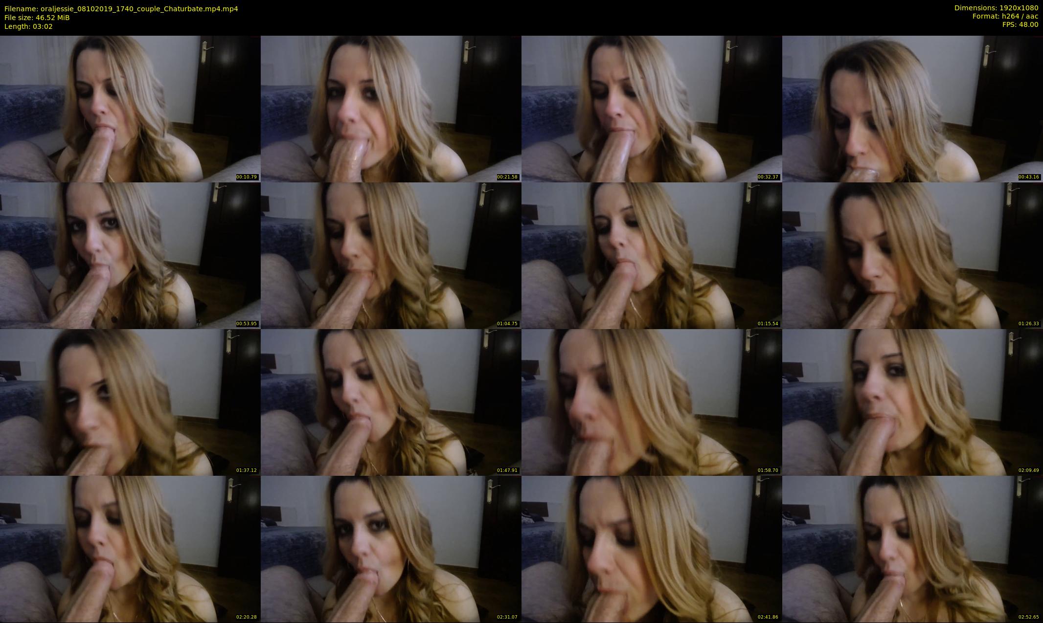 oraljessie — 4 minute Chaturbate couple cam show recording, 1080p, Oct 8, 2019