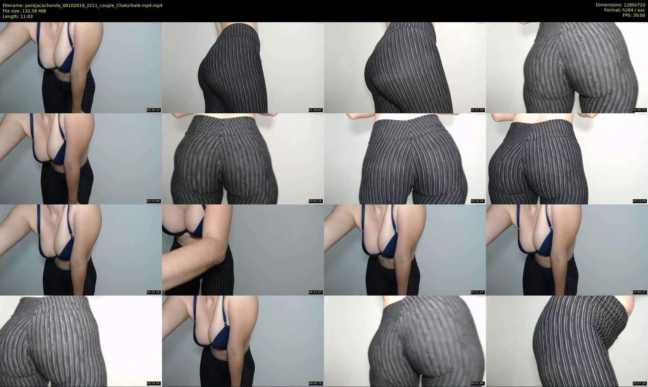 parejacachonda — 12 minute Chaturbate couple cam show recording, 720p, Oct 8, 2019