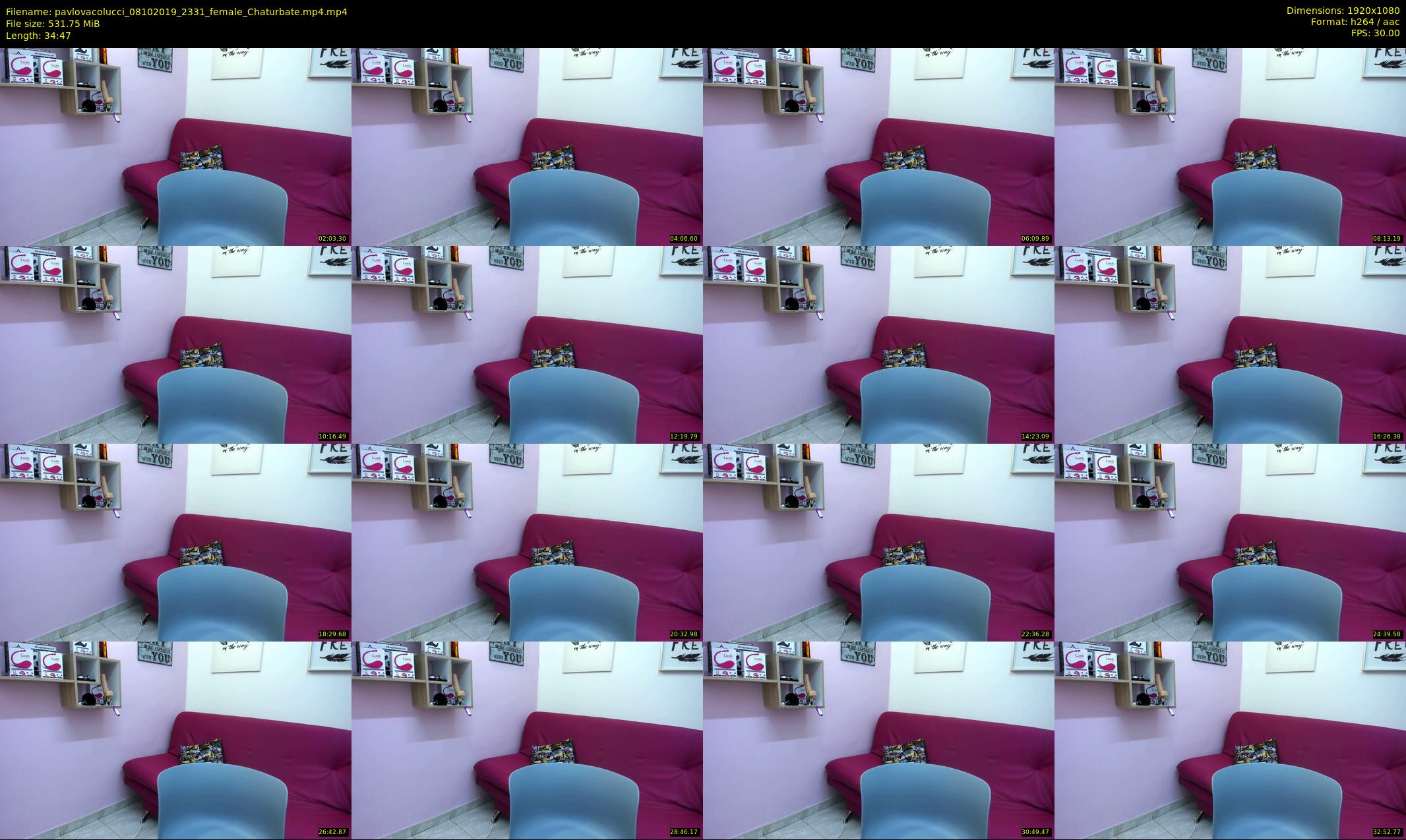 pavlovacolucci — 35 minute Chaturbate female cam show recording, 1080p, Oct 8, 2019