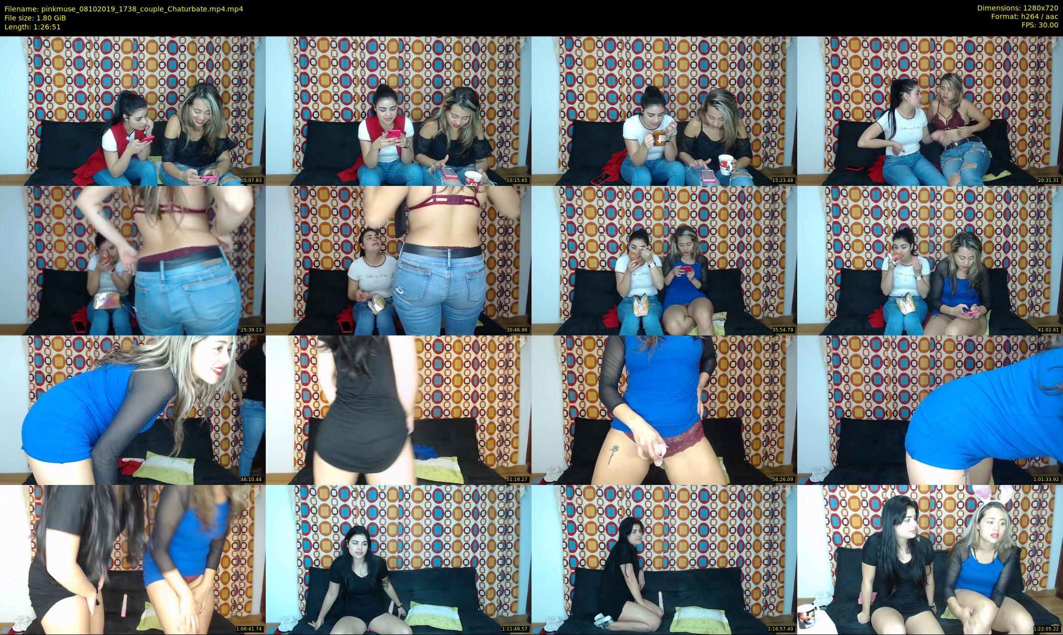 pinkmuse — 87 minute Chaturbate couple cam show recording, 720p, Oct 8, 2019