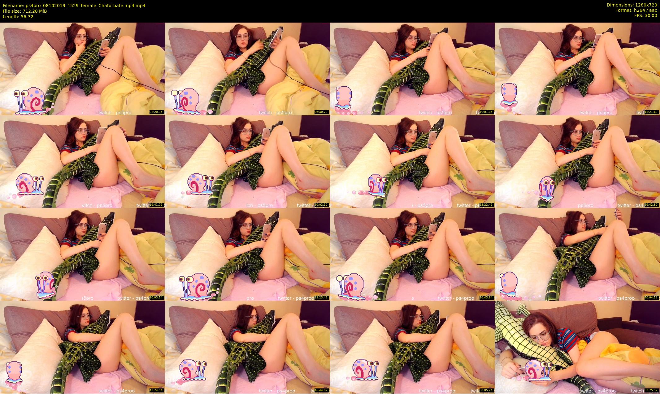 ps4pro — 57 minute Chaturbate female cam show recording, 720p, Oct 8, 2019