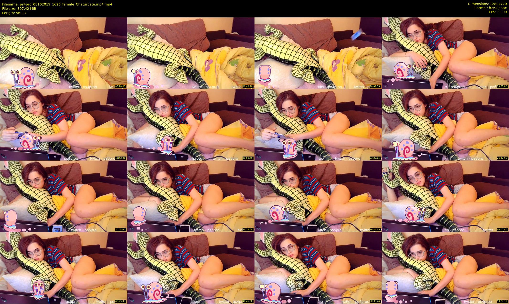 ps4pro — 57 minute Chaturbate female cam show recording, 720p, Oct 8, 2019