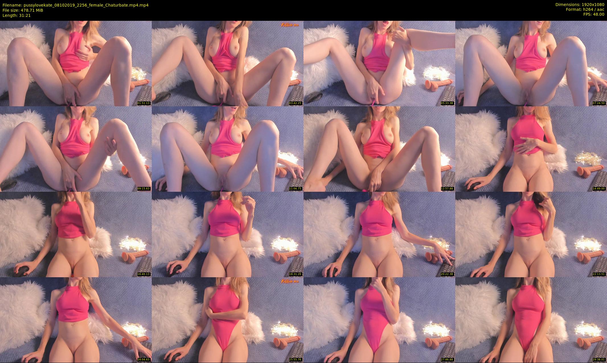 pussylovekate — 32 minute Chaturbate female cam show recording, 1080p, Oct 8, 2019
