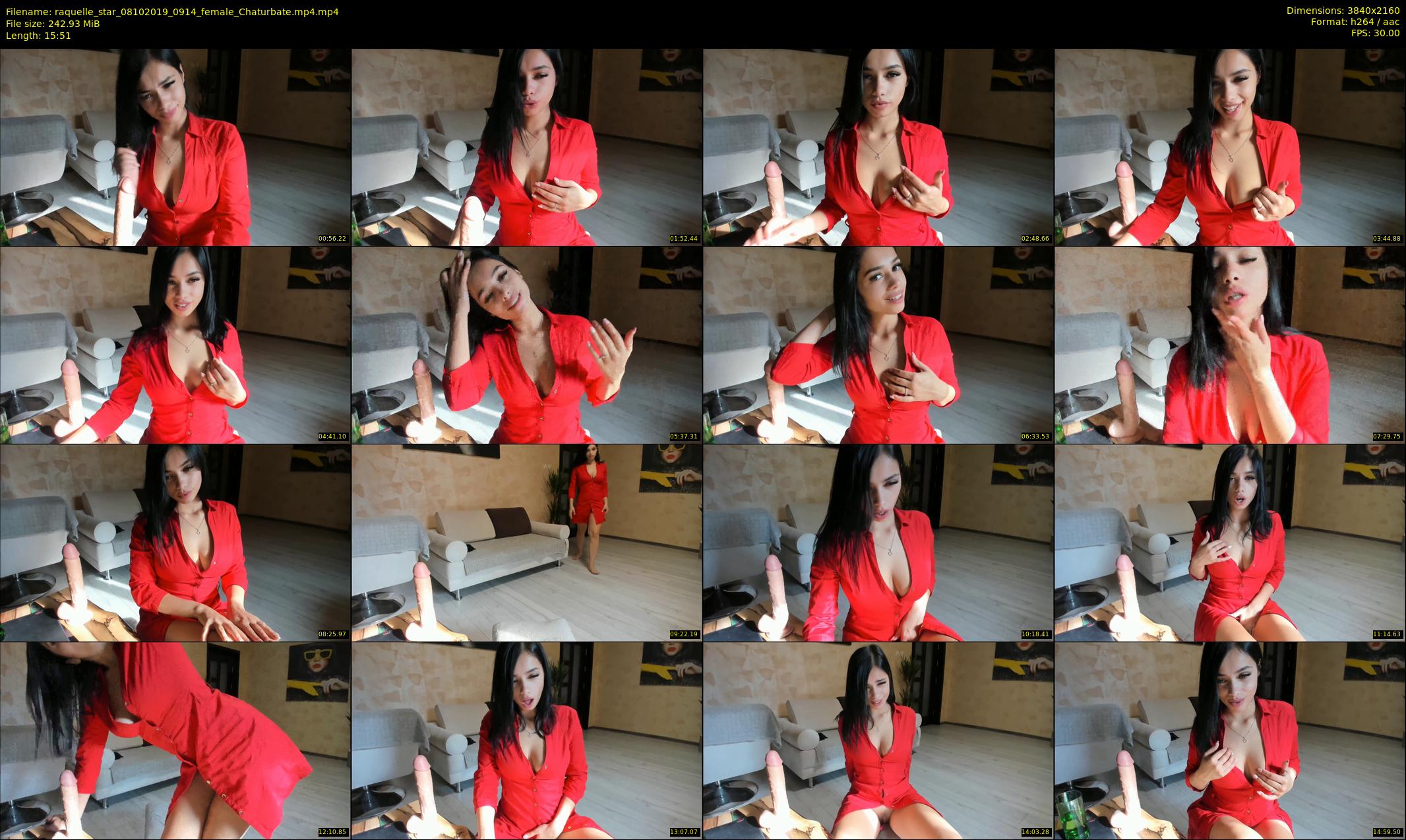 raquelle_star — 16 minute Chaturbate couple cam show recording, 4K, Oct 8, 2019