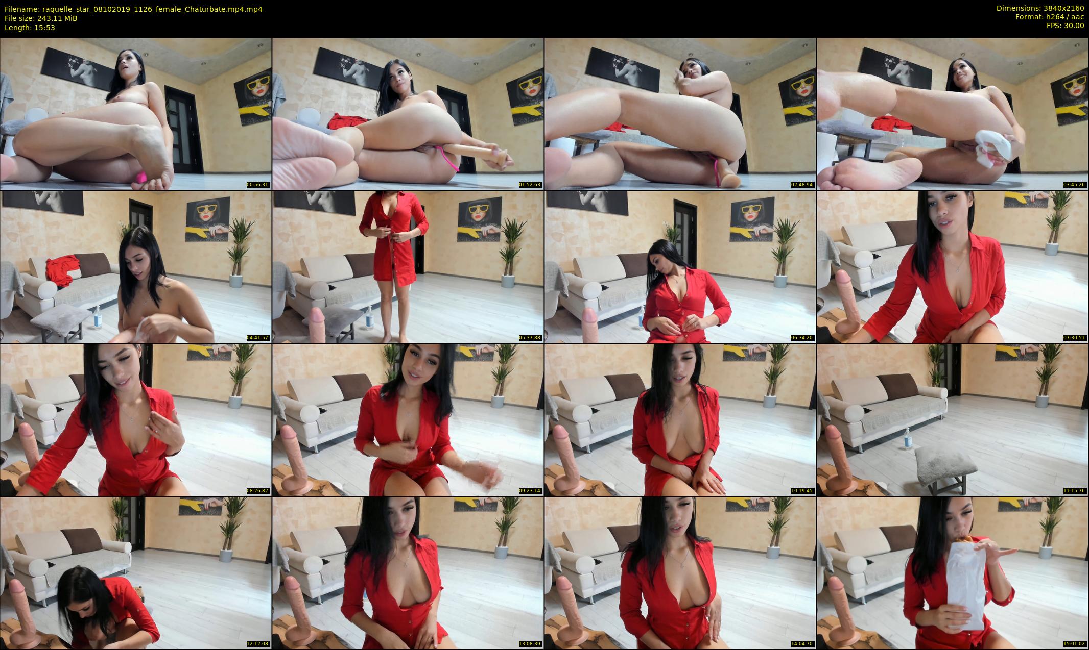 raquelle_star — 16 minute Chaturbate couple cam show recording, 4K, Oct 8, 2019