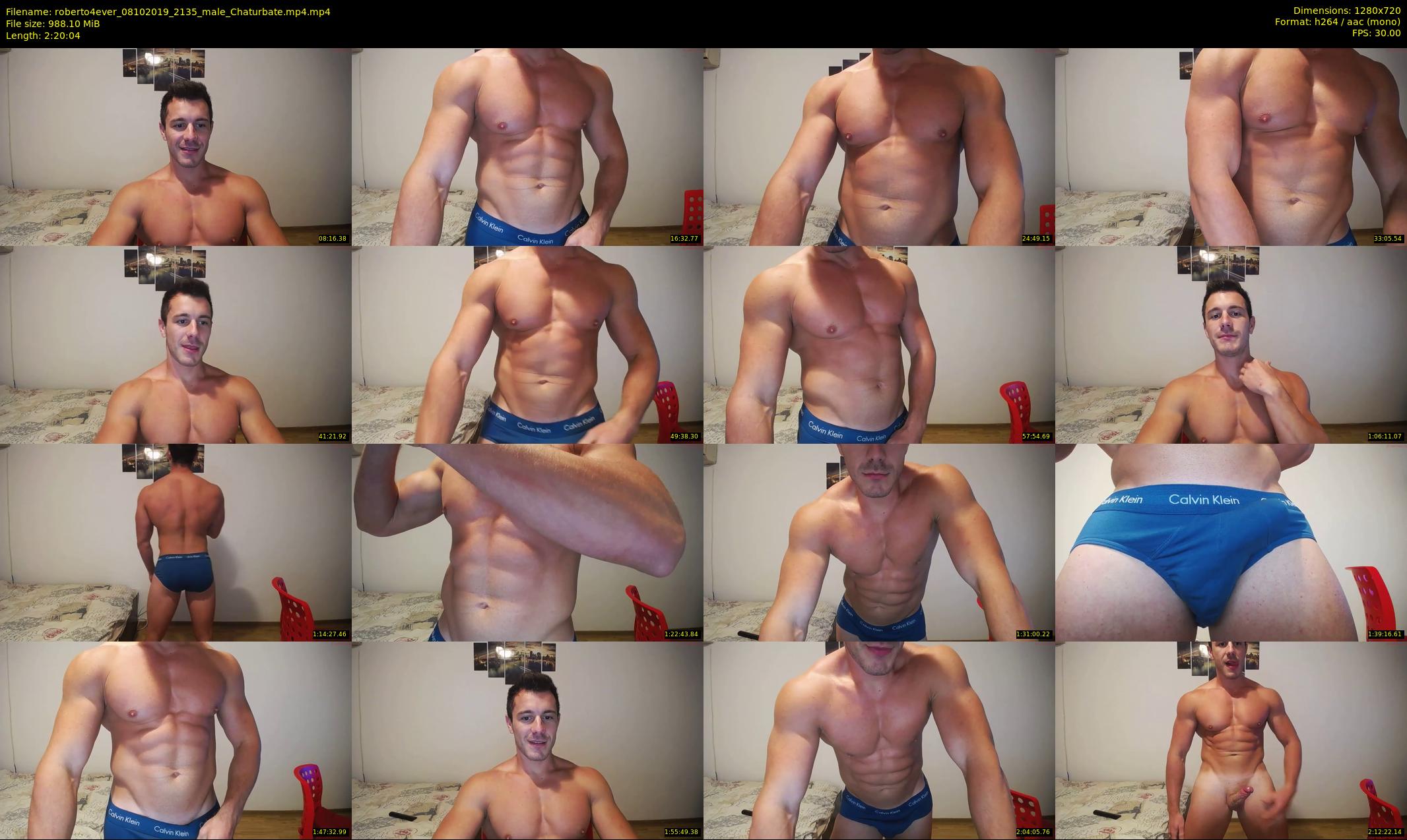roberto4ever — 141 minute Chaturbate male cam show recording, 720p, Oct 8, 2019