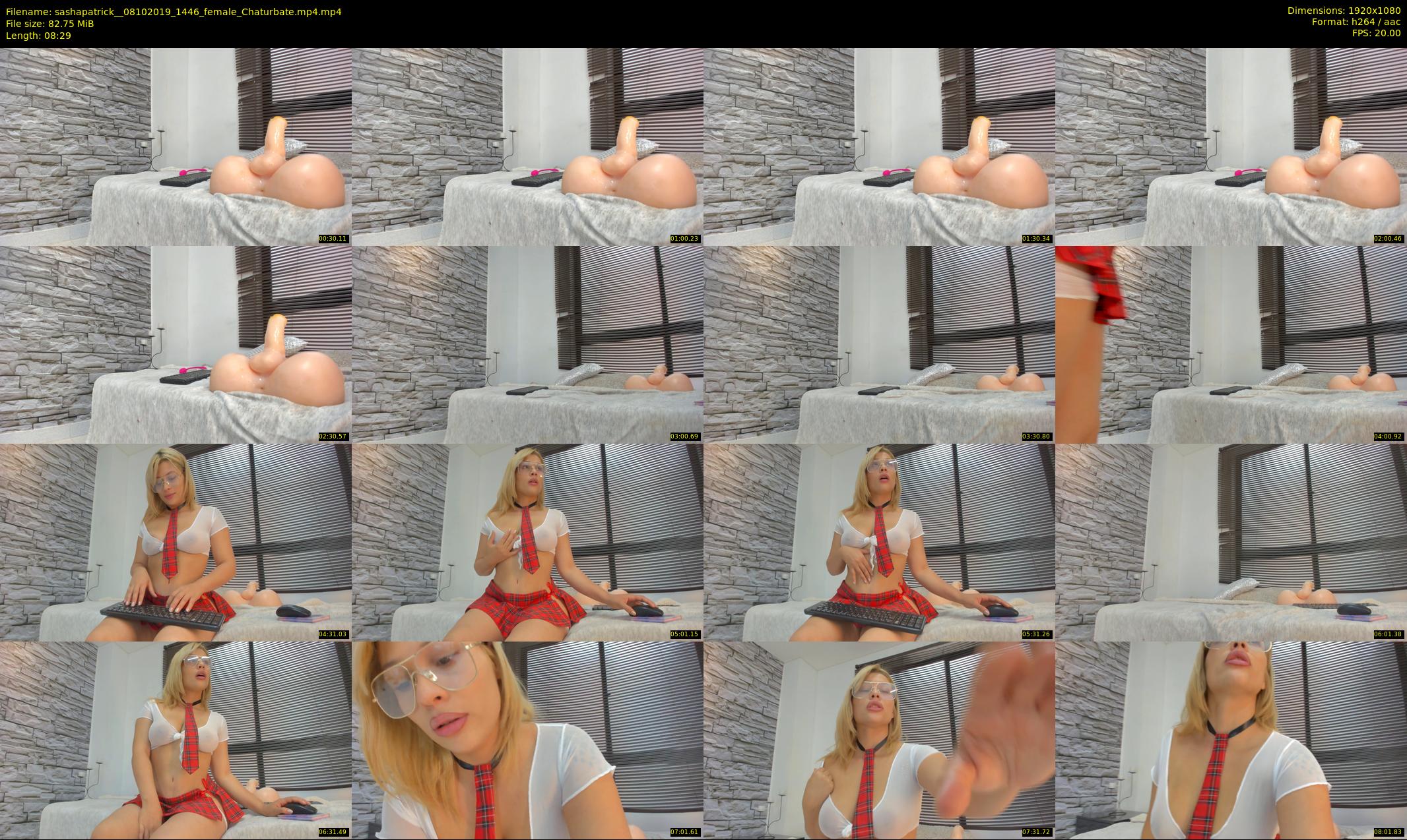 sashapatrick_ — 9 minute Chaturbate female cam show recording, 1080p, Oct 8, 2019
