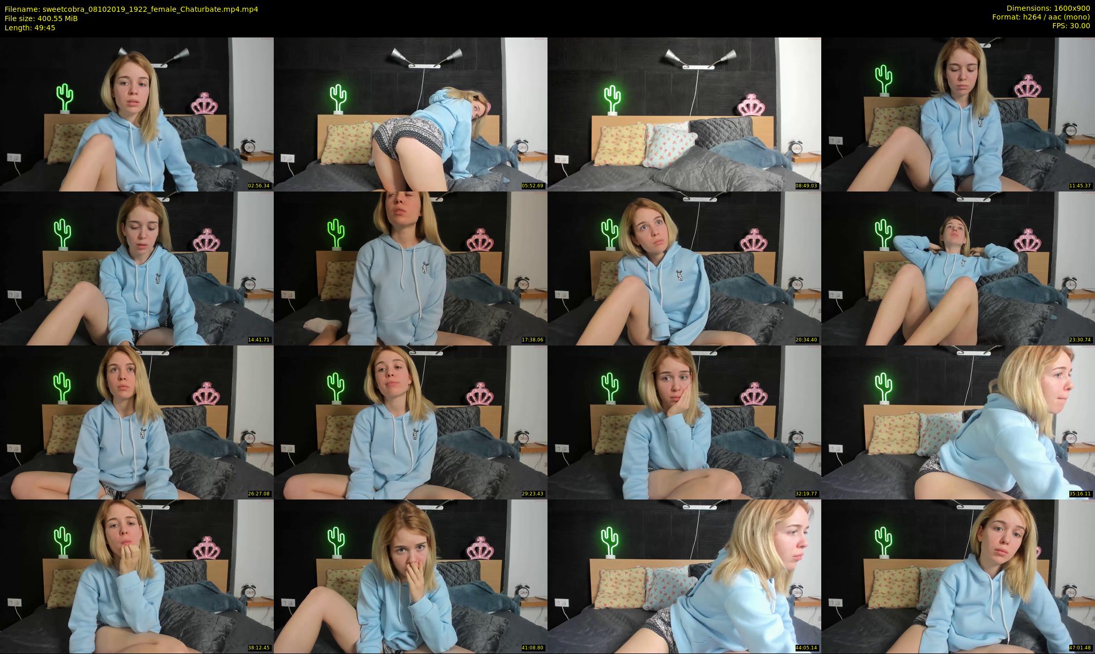 sweetcobra — 50 minute Chaturbate female cam show recording, 720p, Oct 8, 2019