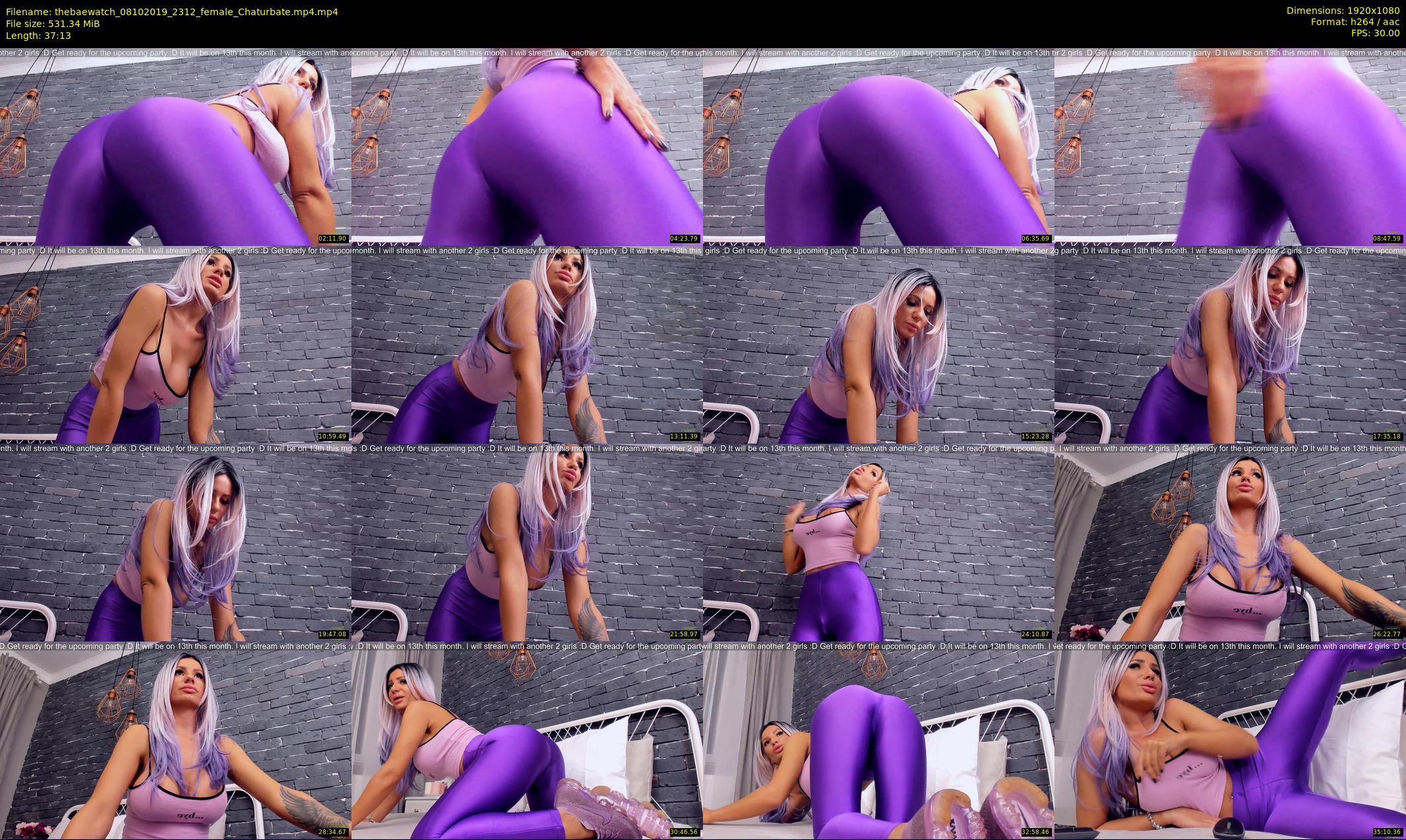 thebaewatch — 38 minute Chaturbate female cam show recording, 1080p, Oct 8, 2019