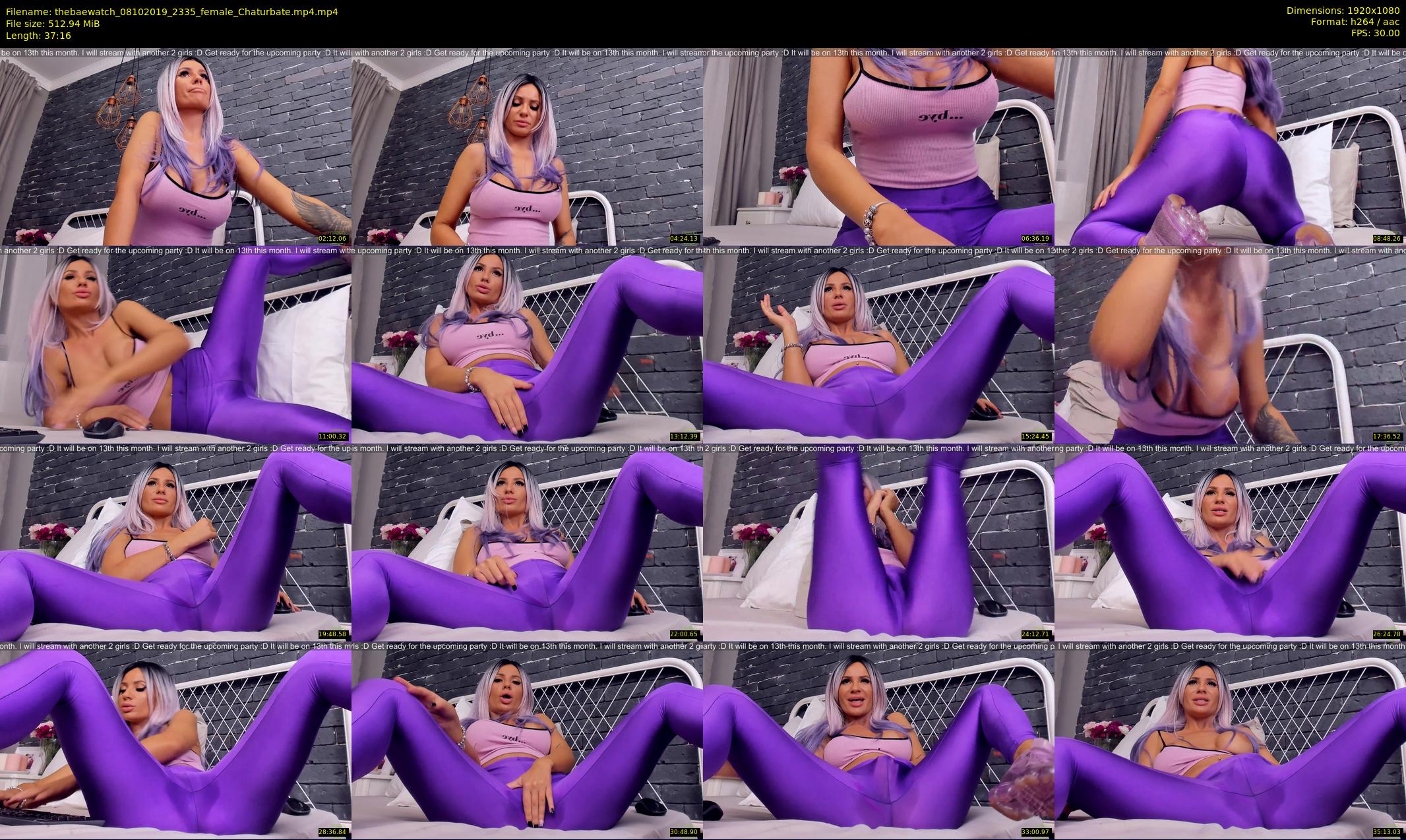 thebaewatch — 38 minute Chaturbate female cam show recording, 1080p, Oct 8, 2019