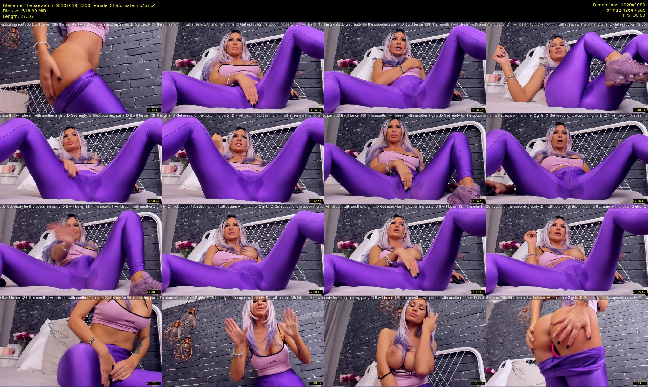 thebaewatch — 38 minute Chaturbate female cam show recording, 1080p, Oct 8, 2019