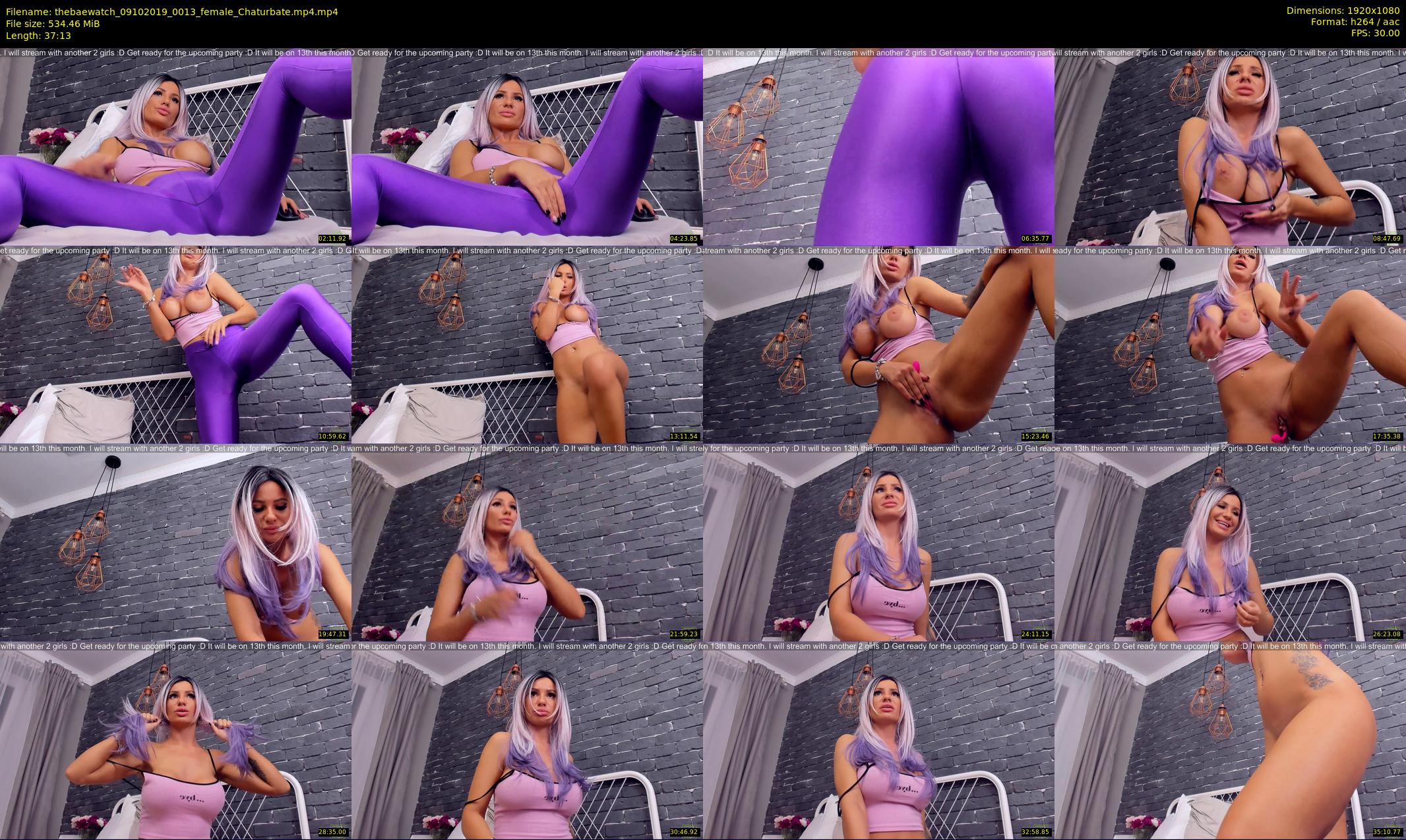 thebaewatch — 38 minute Chaturbate female cam show recording, 1080p, Oct 9, 2019