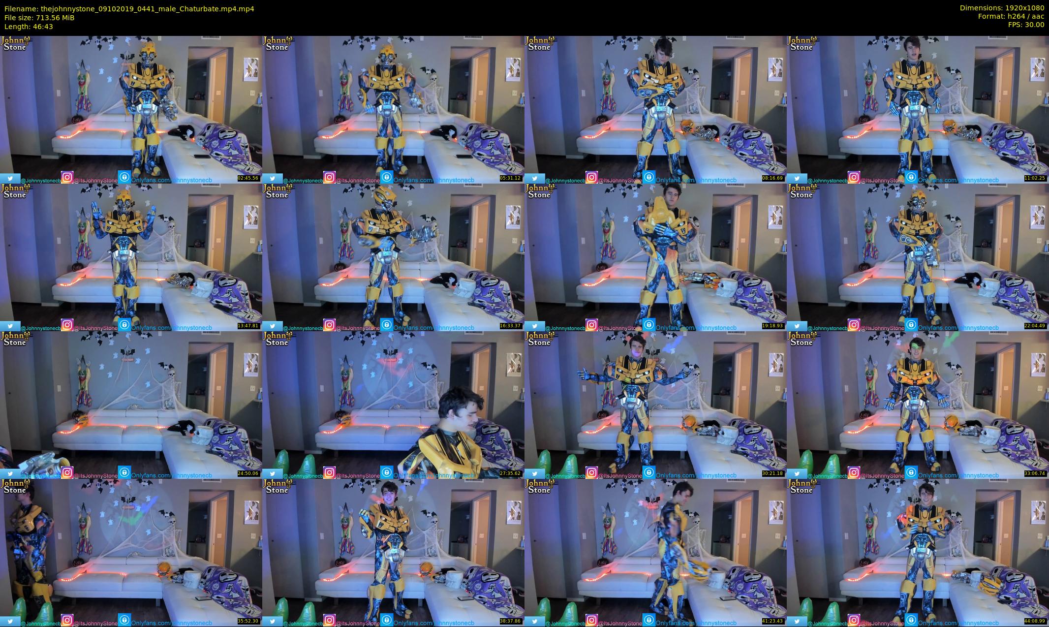 thejohnnystone — 47 minute Chaturbate male cam show recording, 1080p, Oct 9, 2019