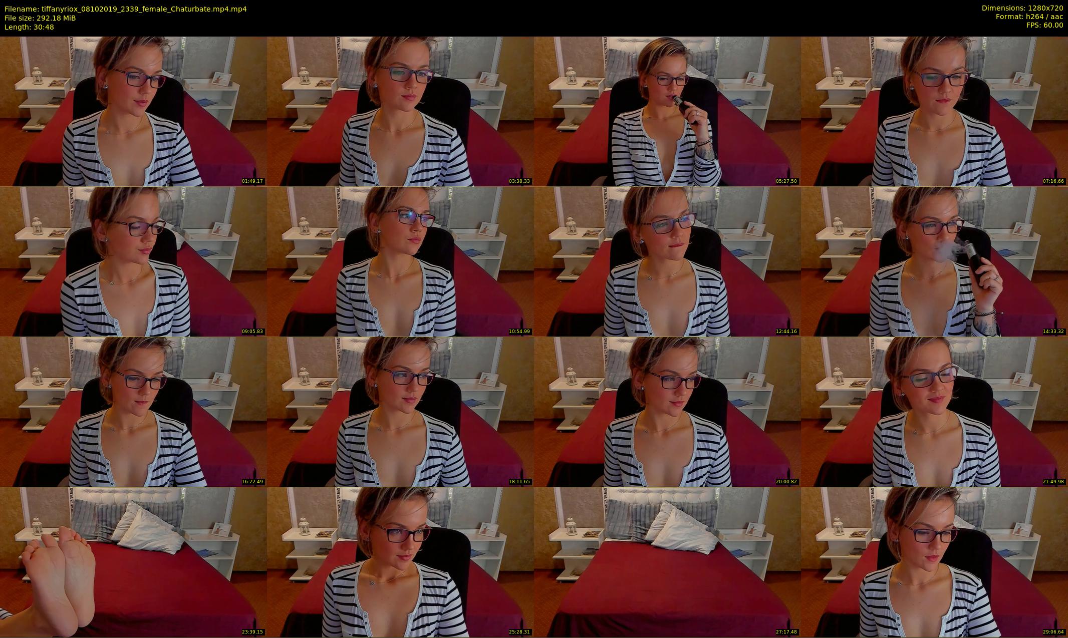 tiffanyriox — 31 minute Chaturbate female cam show recording, 720p, Oct 8, 2019