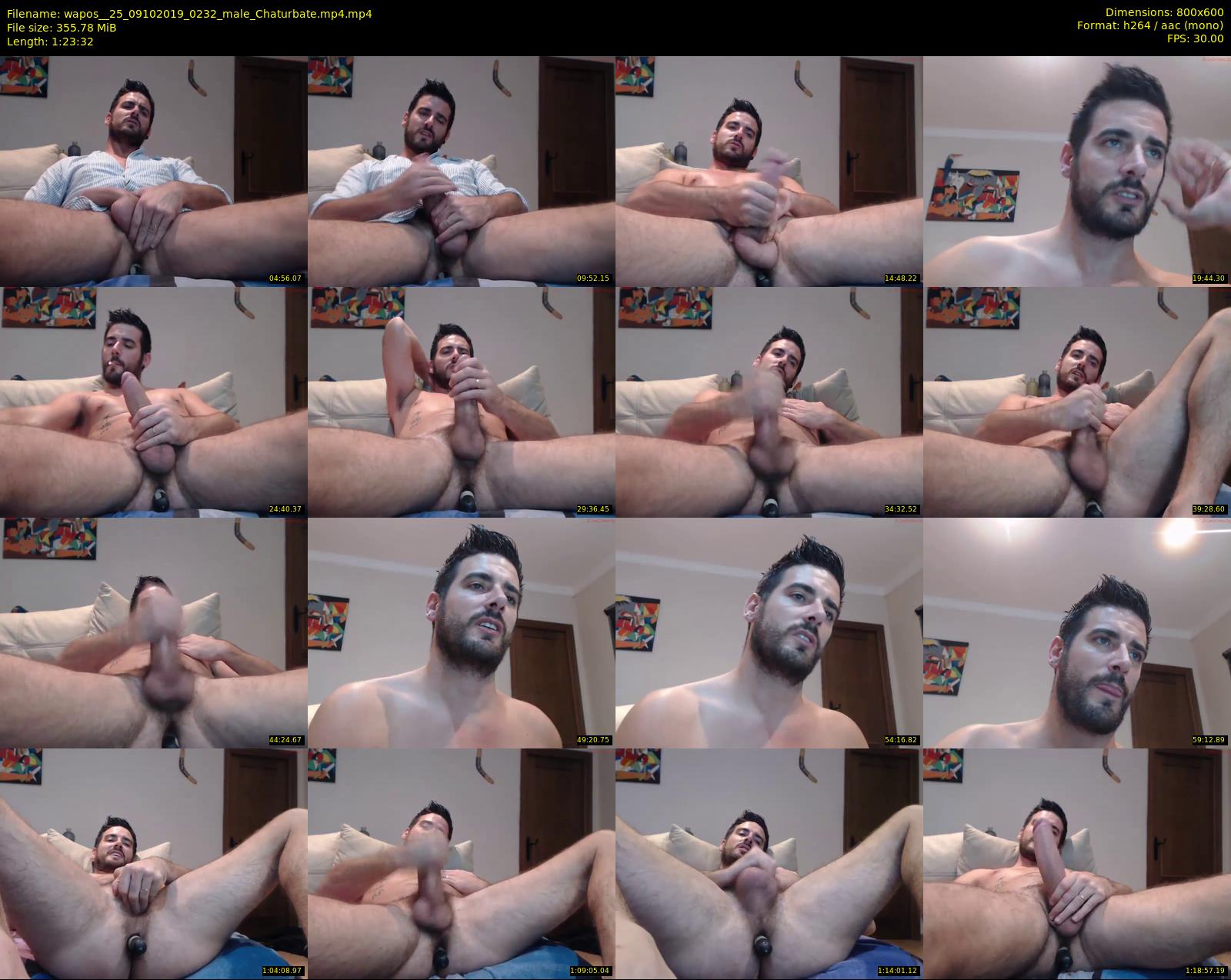 wapos__25 — 84 minute Chaturbate male cam show recording, 480p, Oct 9, 2019