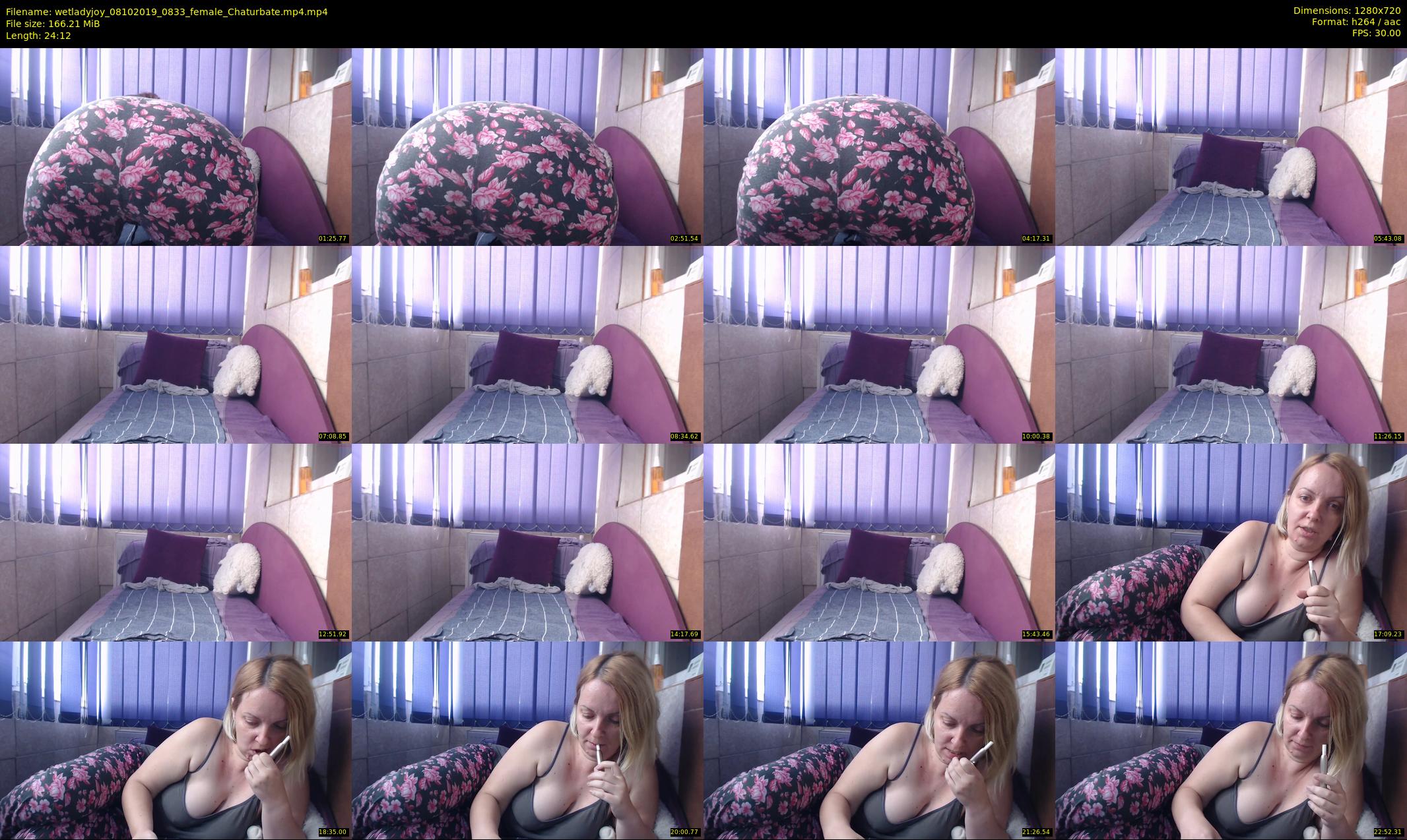 wetladyjoy — 25 minute Chaturbate female cam show recording, 720p, Oct 8, 2019
