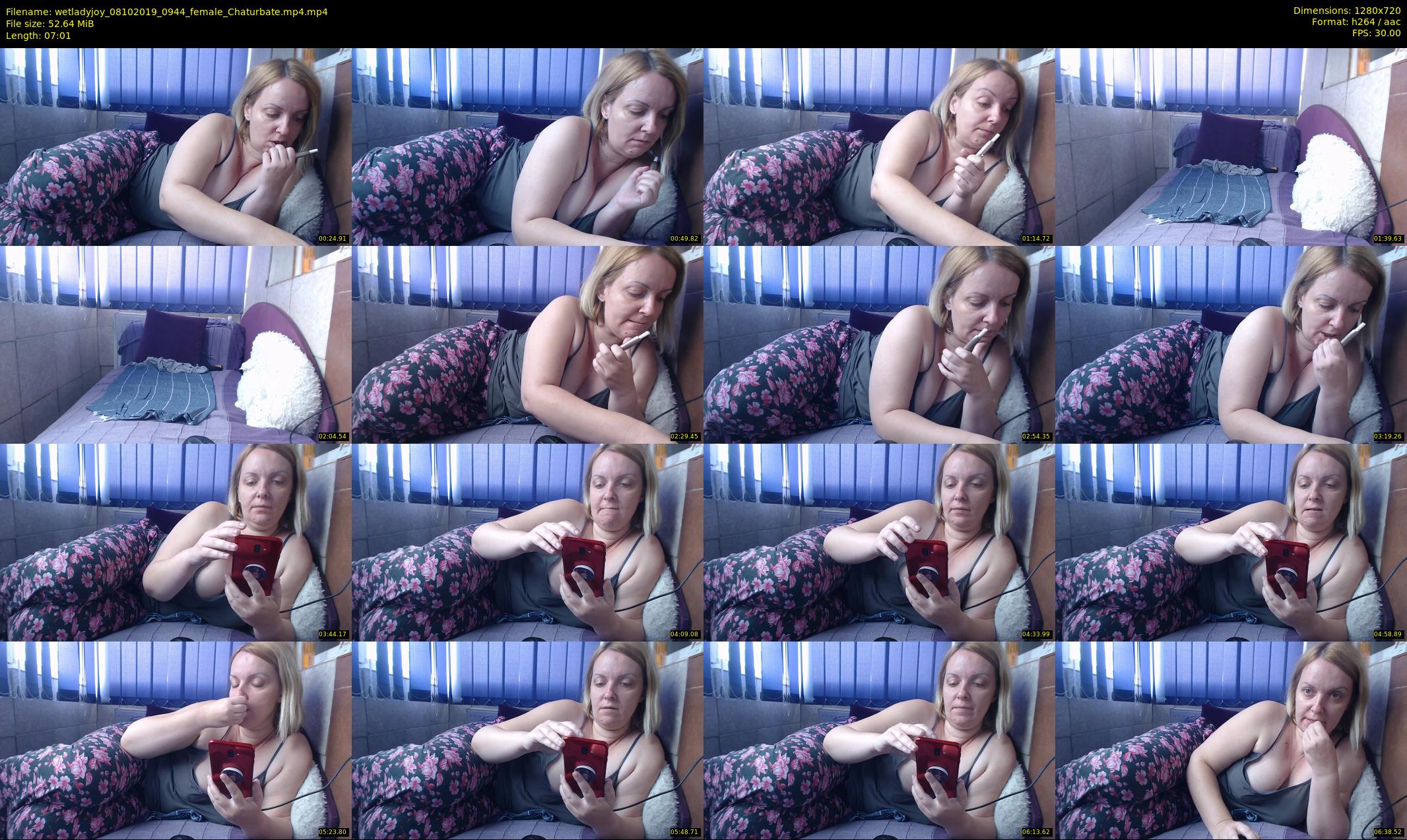 wetladyjoy — 8 minute Chaturbate female cam show recording, 720p, Oct 8, 2019