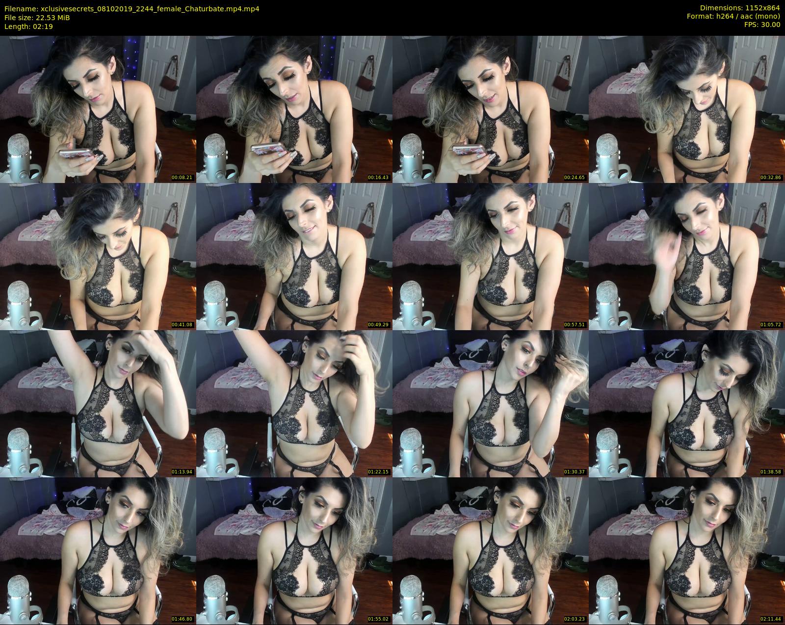 xclusivesecrets — 3 minute Chaturbate female cam show recording, 720p, Oct 8, 2019