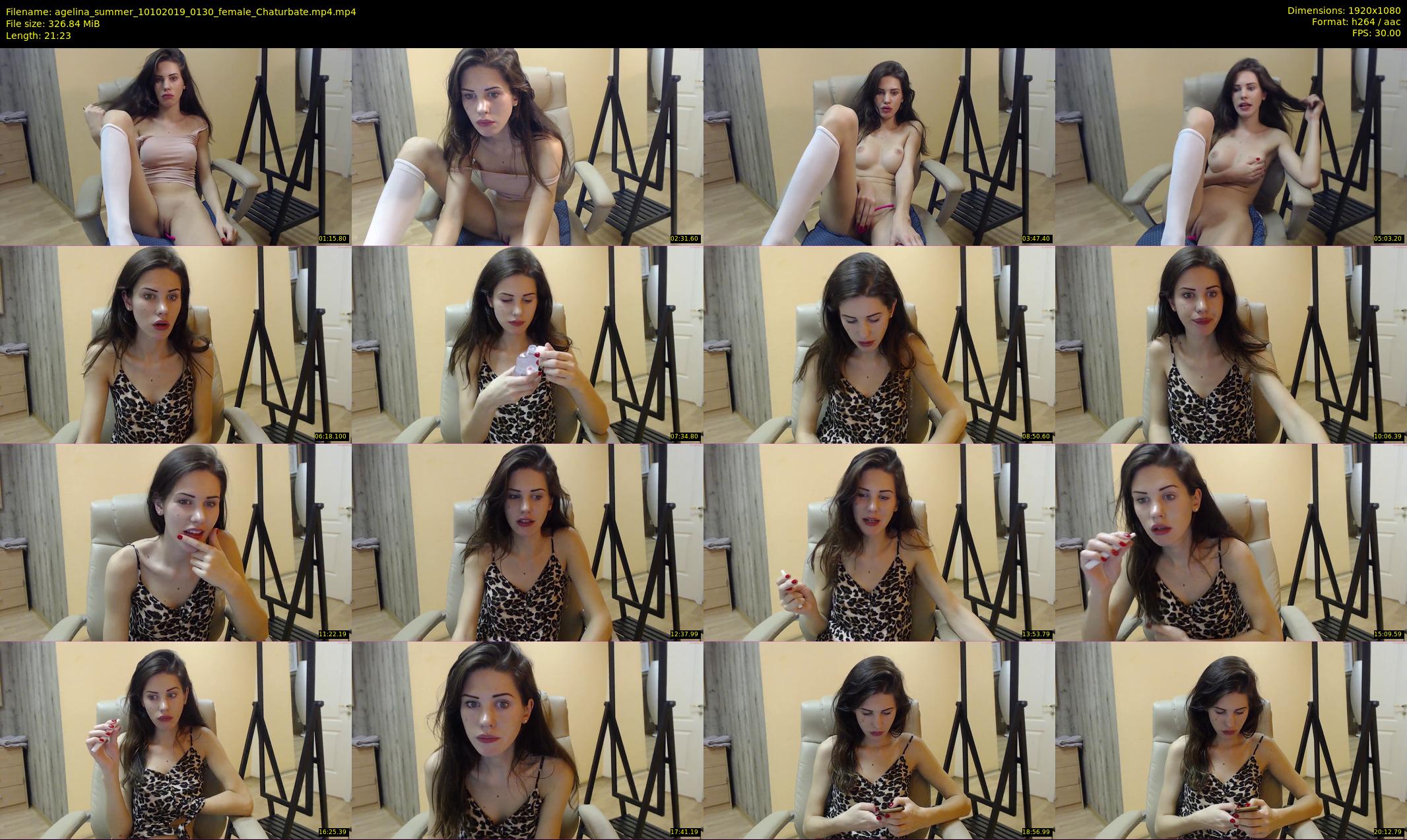 agelina_summer — 22 minute Chaturbate female cam show recording, 1080p, Oct 10, 2019