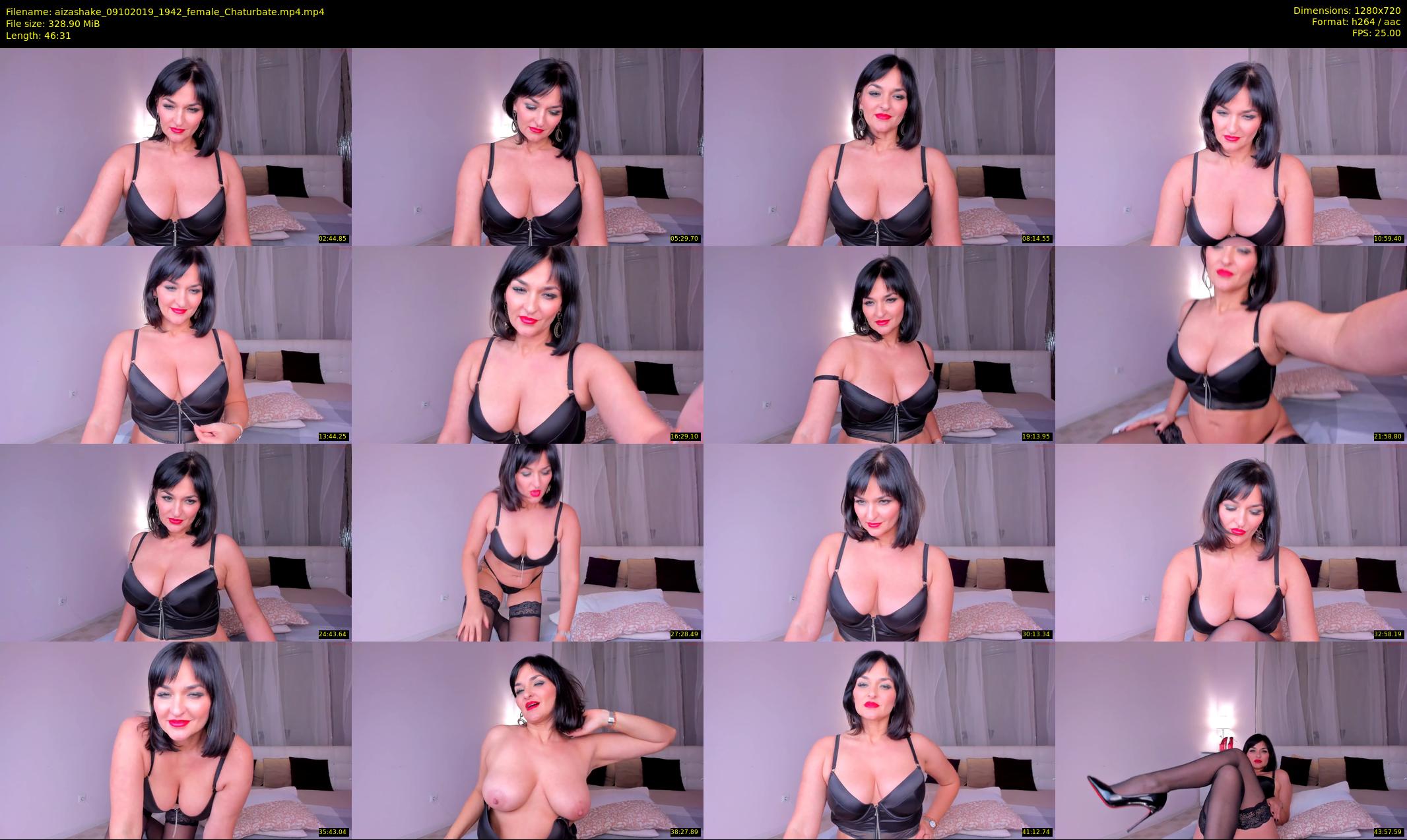 aizashake — 47 minute Chaturbate female cam show recording, 720p, Oct 9, 2019