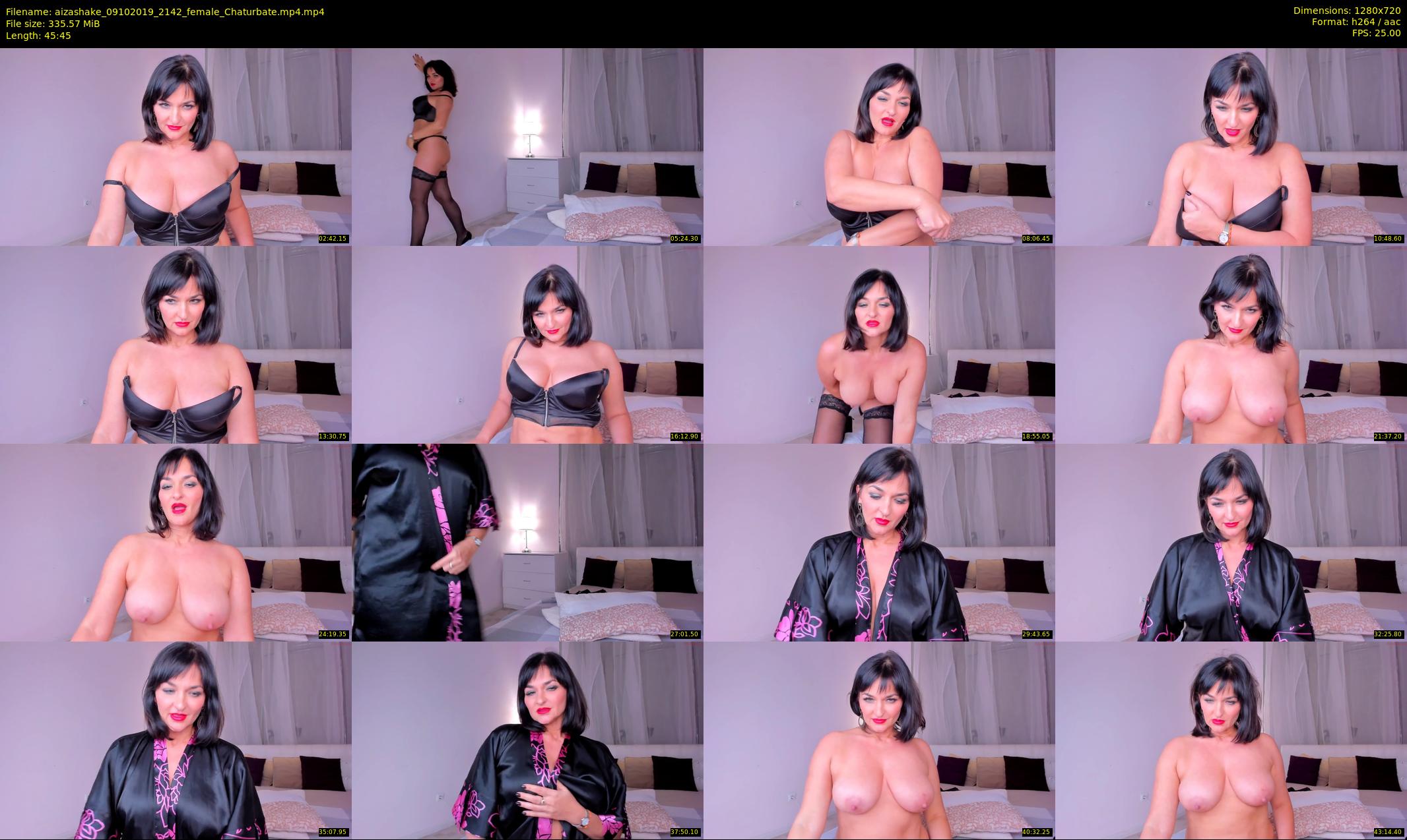 aizashake — 46 minute Chaturbate female cam show recording, 720p, Oct 9, 2019