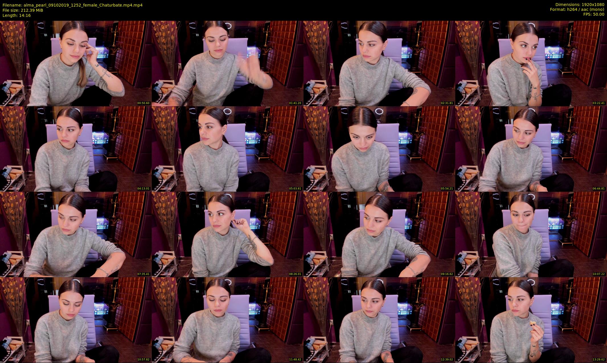 alma_pearl — 15 minute Chaturbate female cam show recording, 1080p, Oct 9, 2019